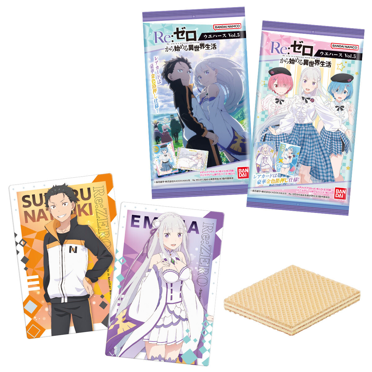 Re Zero Starting Life in Another World Wafer Card vol.5 20 Packs Set Box Bandai