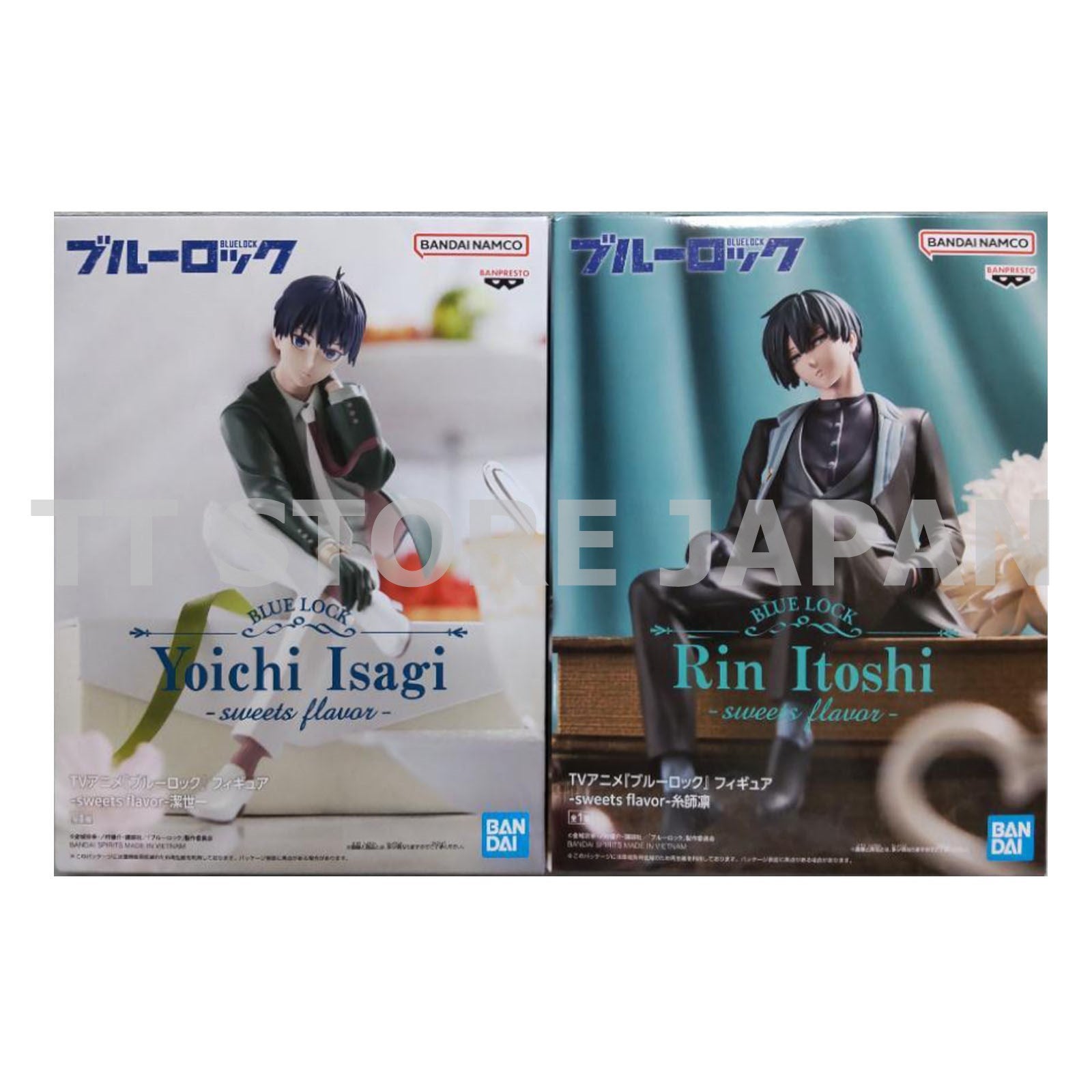 BLUE LOCK Figure Yoichi Isagi Rin Itoshi Set sweets flavor Banpresto New