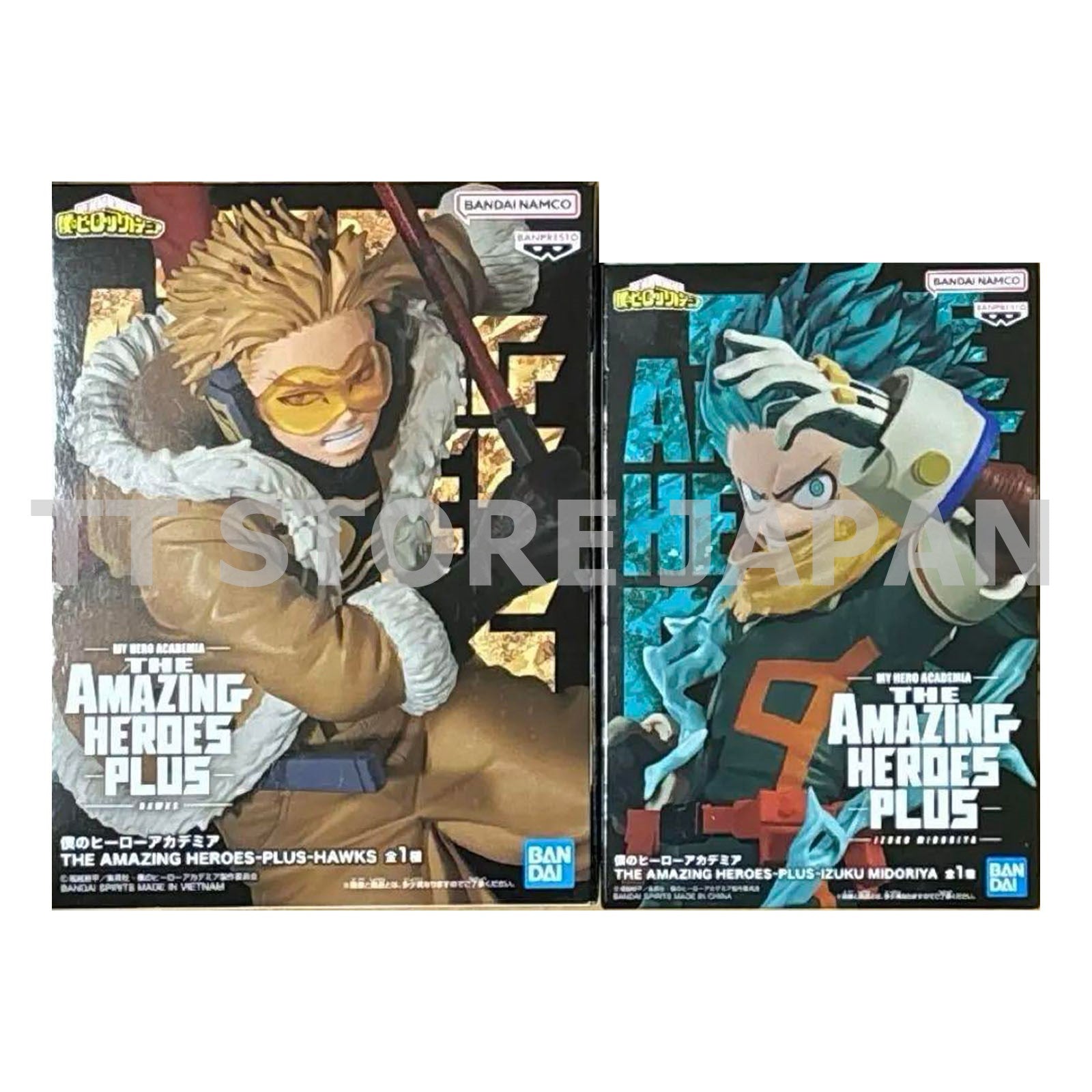 My Hero Academia The Amazing Heroes Plus Izuku Midoriya Hawks Banpresto