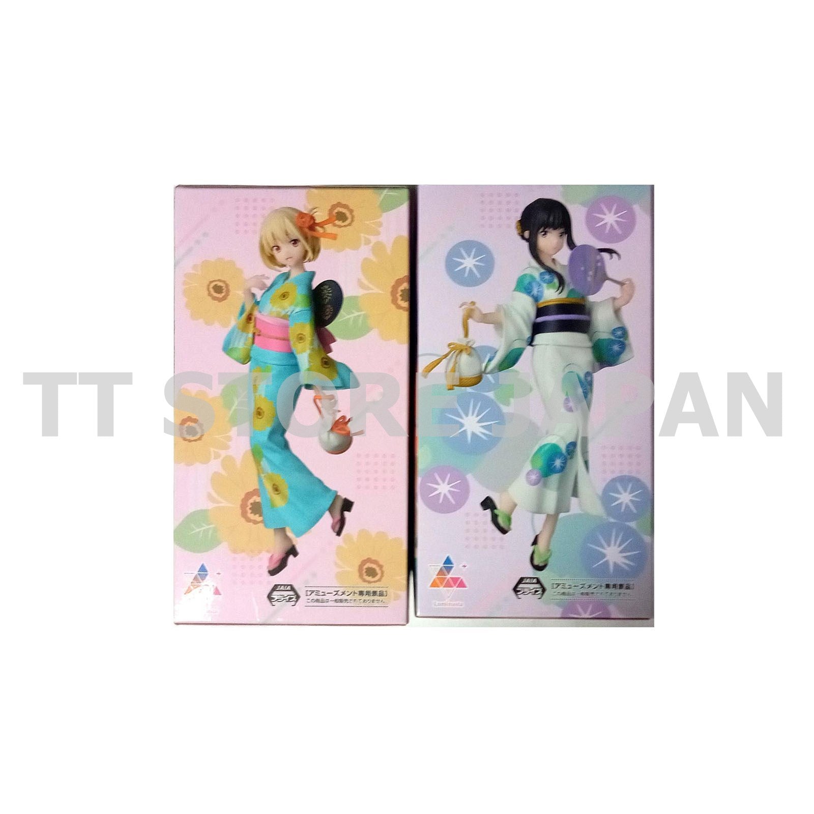 Lycoris Recoil Figure Chisato Nishikigi Takina Inoue Set Luminasta Yukata Color