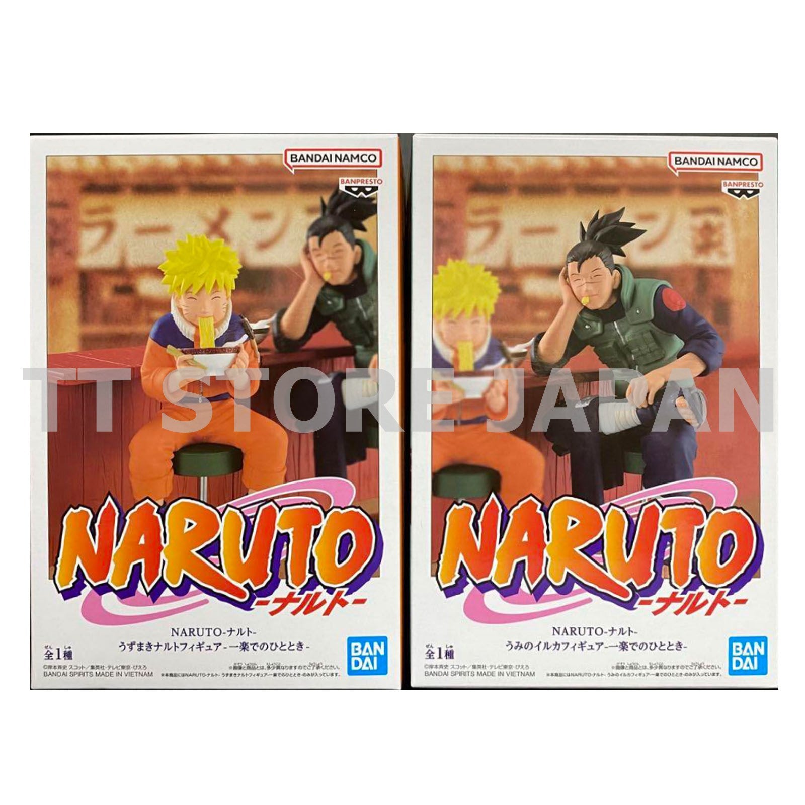 Naruto Figure Uzumaki Iruka Umino Set a moment at Ichiraku Banpresto