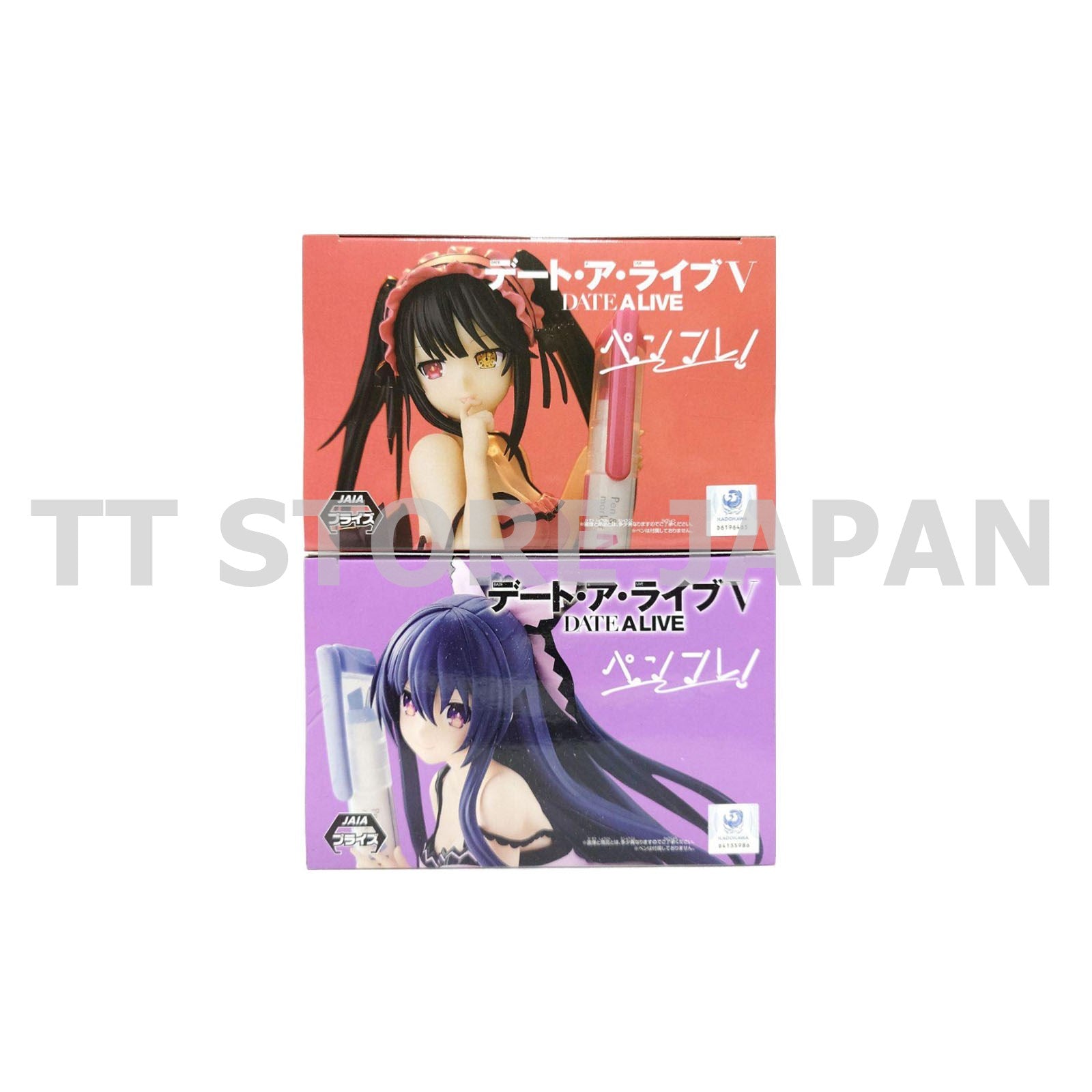 Date A Live Figure Kurumi Tokisaki Tohka Yatogami Set Penfre! Sweet Silk Wear
