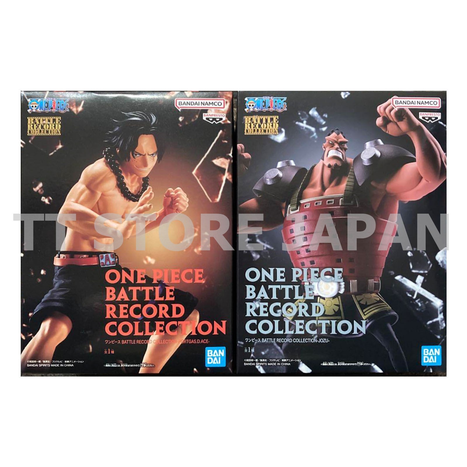 One Piece Figure PORTGAS.D.ACE JOZU Set BATTLE RECORD COLLECTION New Japan