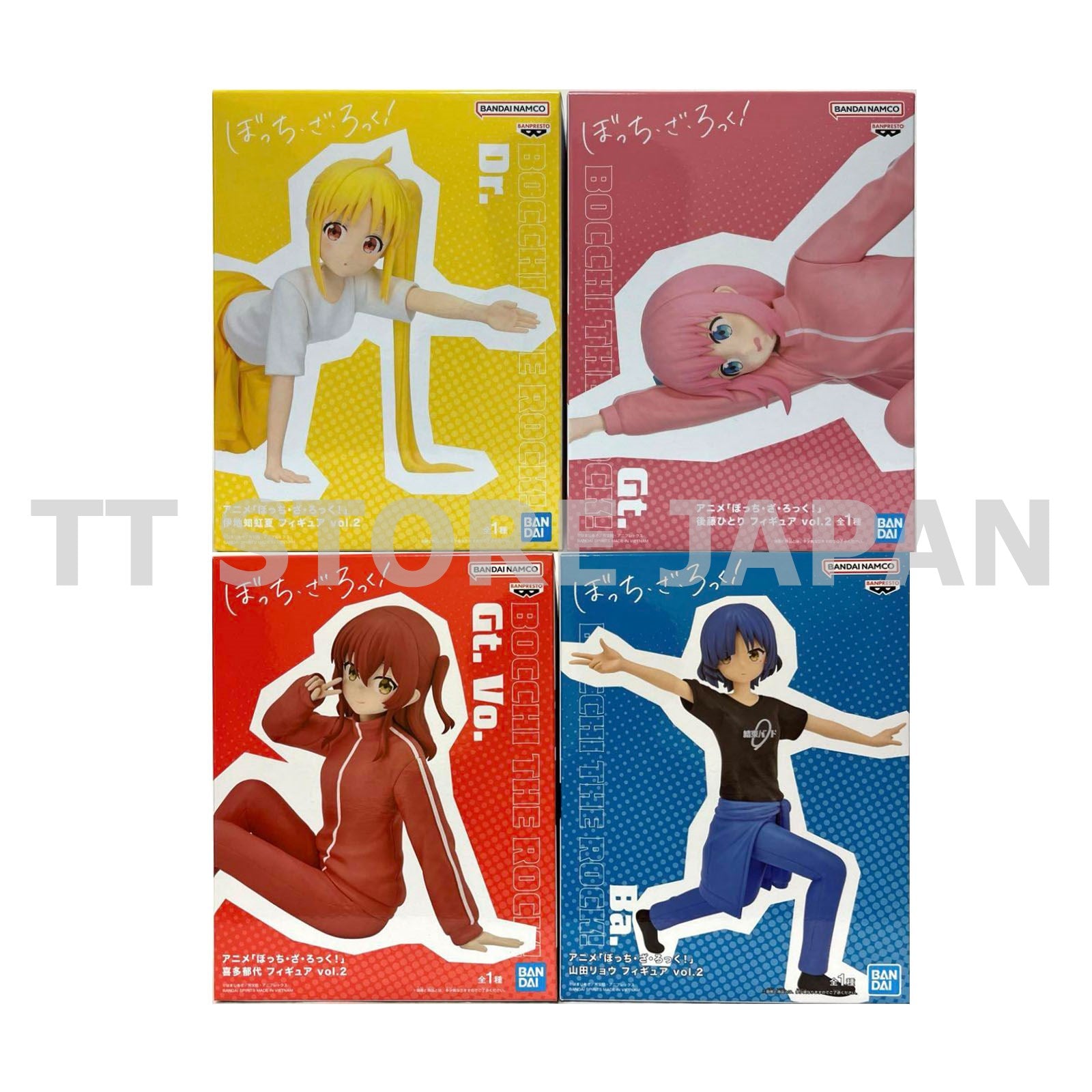 Bocchi the Rock Figure Hitori Goto Nijika Ijichi Ryo Yamada Ikuyo Kita Set vol.2