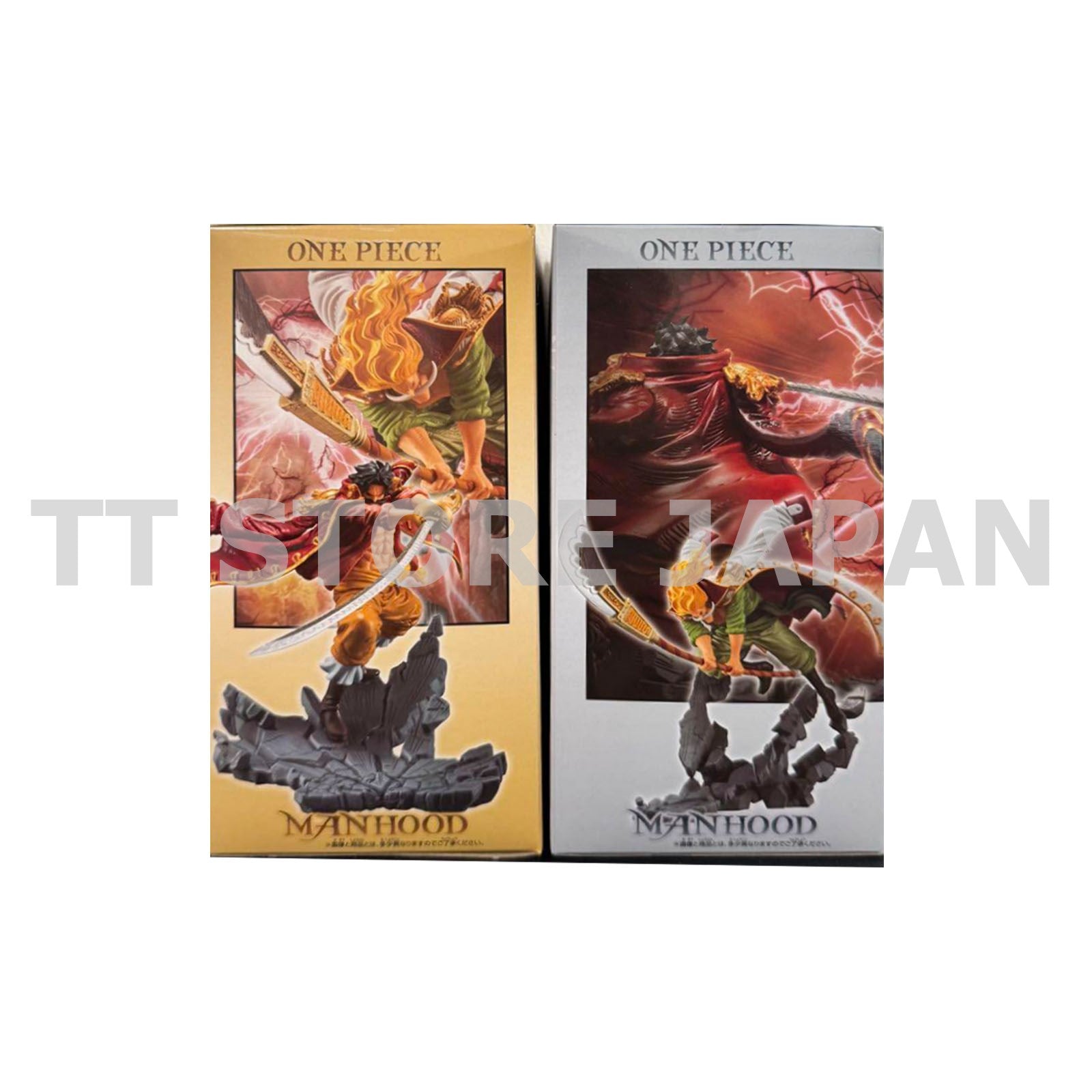 One Piece Figure Gold D Roger Edward Newgate Set MANHOOD Special ver. Banpresto