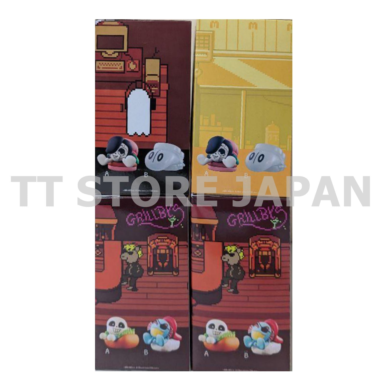 UNDERTALE FOOD DESIGN Figure vol.1 vol.2 Sans Undyne Napstablook Mettaton Set