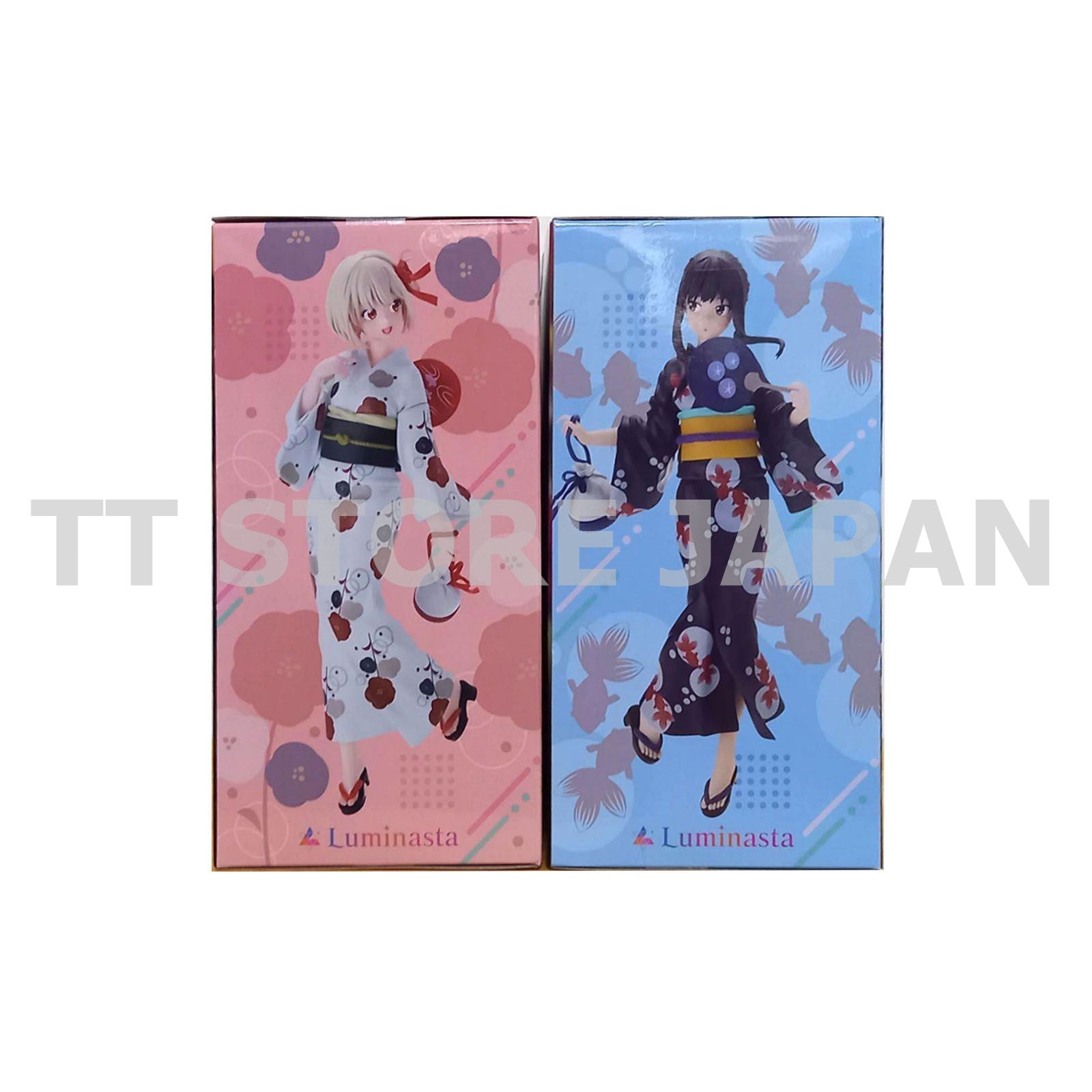 Lycoris Recoil Figure Chisato Nishikigi Takina Inoue Set Luminasta Yukata SEGA
