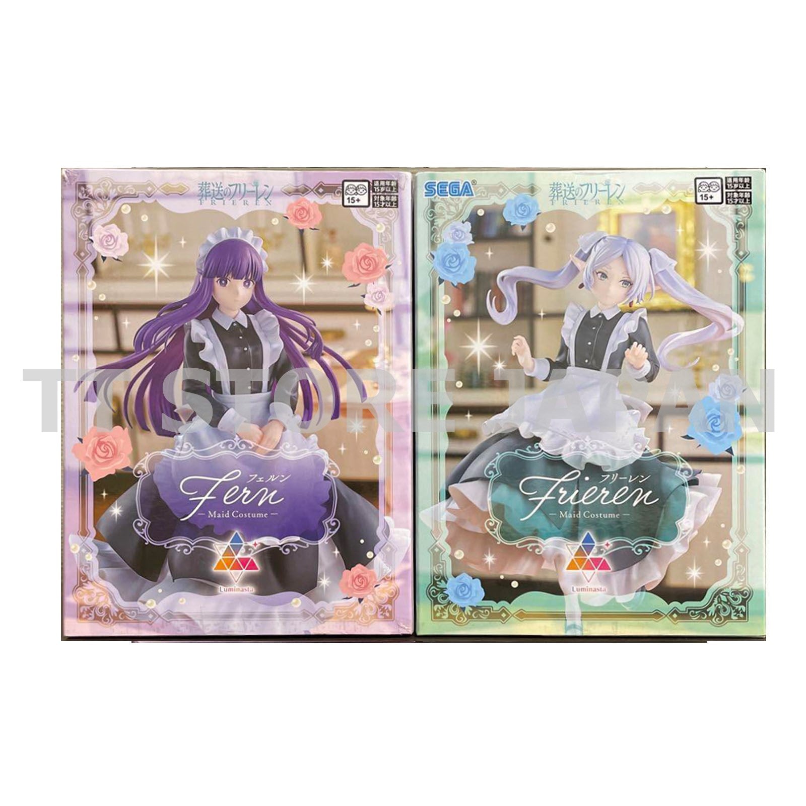 Frieren beyond journey's end Figure Frieren Fern Set Luminasta Maid ver. New