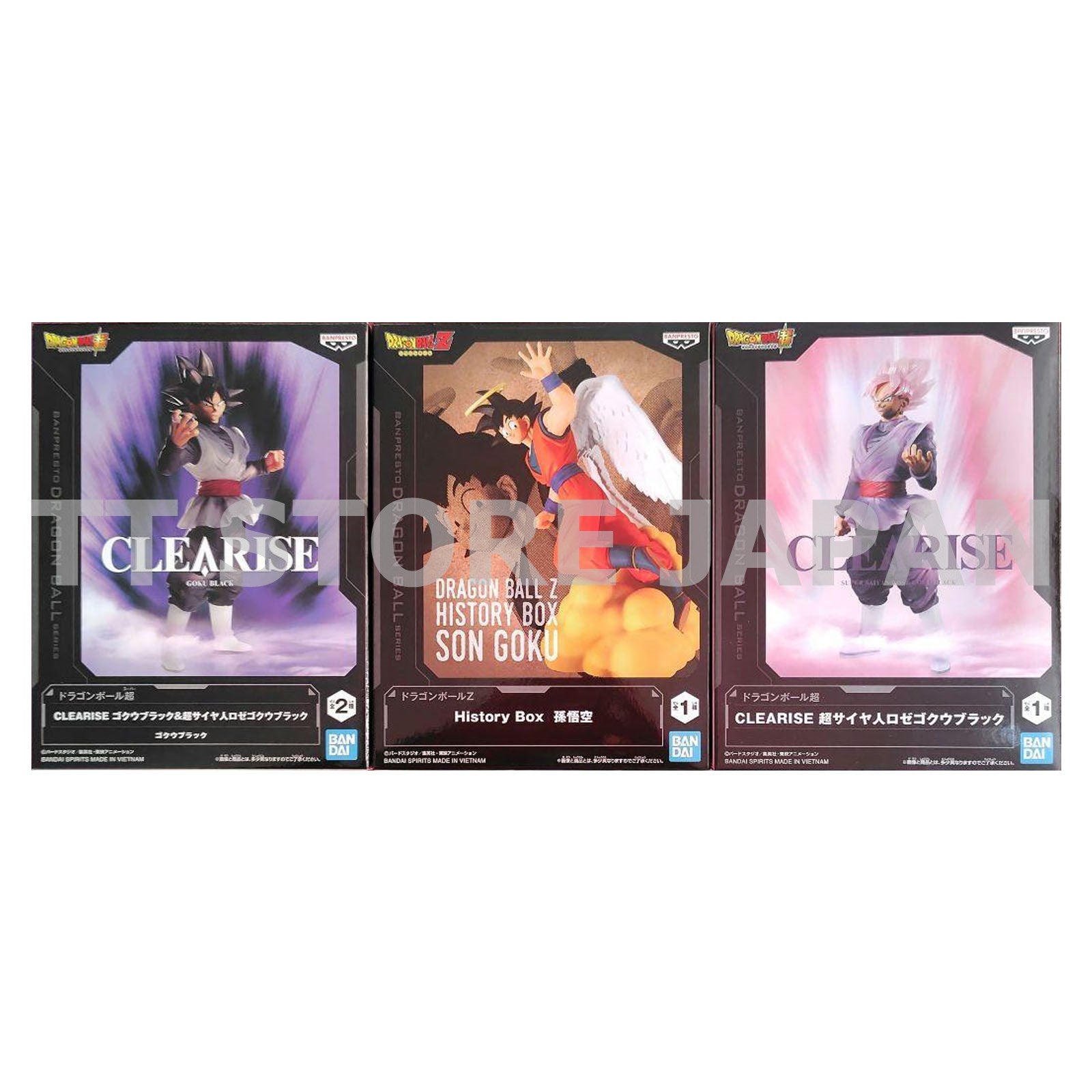 Dragon Ball Z Figure Clearise Goku Black Super Saiyan Rose History Box Son Goku
