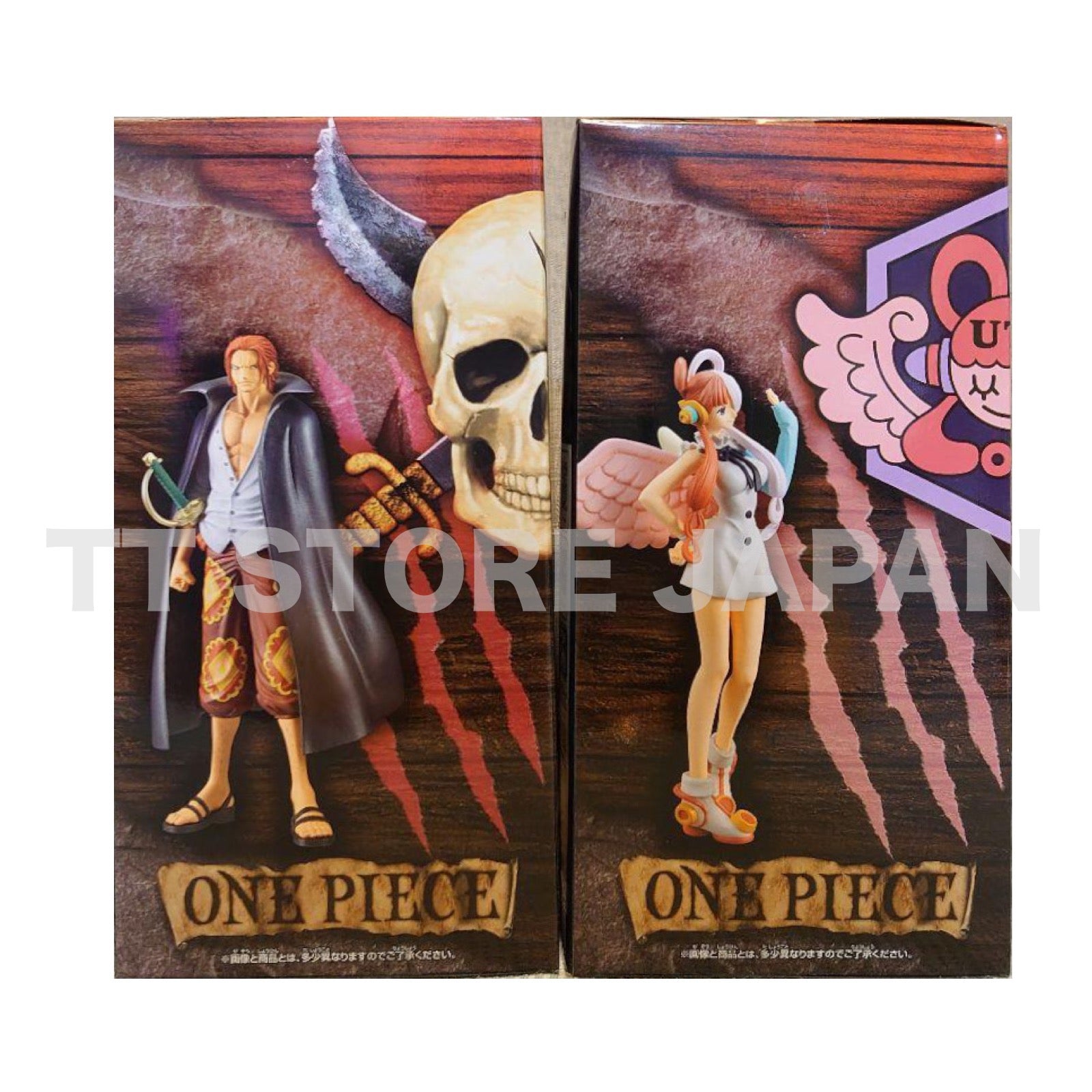 ONE PIECE Figure Shanks & Uta Set Dxf The Grandline Series Banpresto