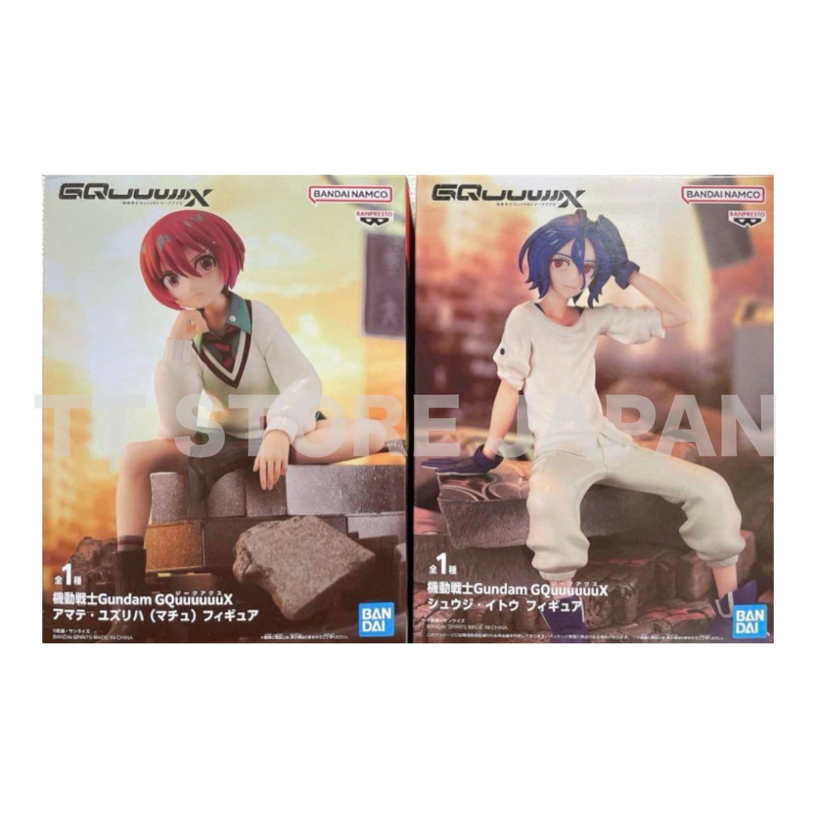 Mobile Suit Gundam GQuuuuuuX Figure Amate Yuzuriha Machu Shuji Ito Set New