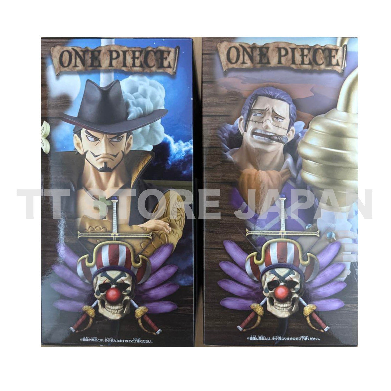 One Piece Dxf Figure Crocodile Dracule Mihawk Set Grandline Series Banpresto