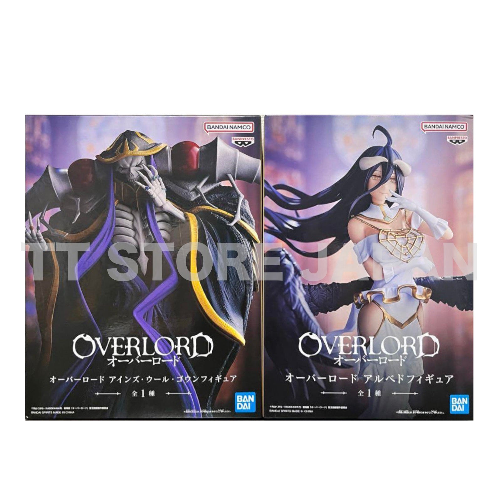 Overlord Figure Ainz Ooal Gown Albedo Set BANPRESTO New Japan
