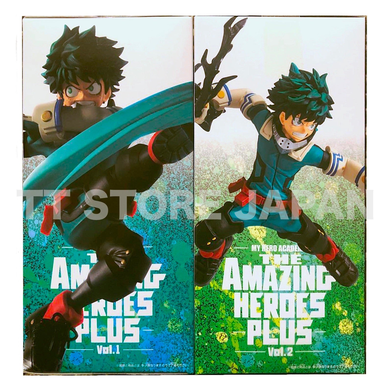 My Hero Academia Izuku Midoriya Figure THE AMAZING HEROES PLUS vol.1 vol.2 Set