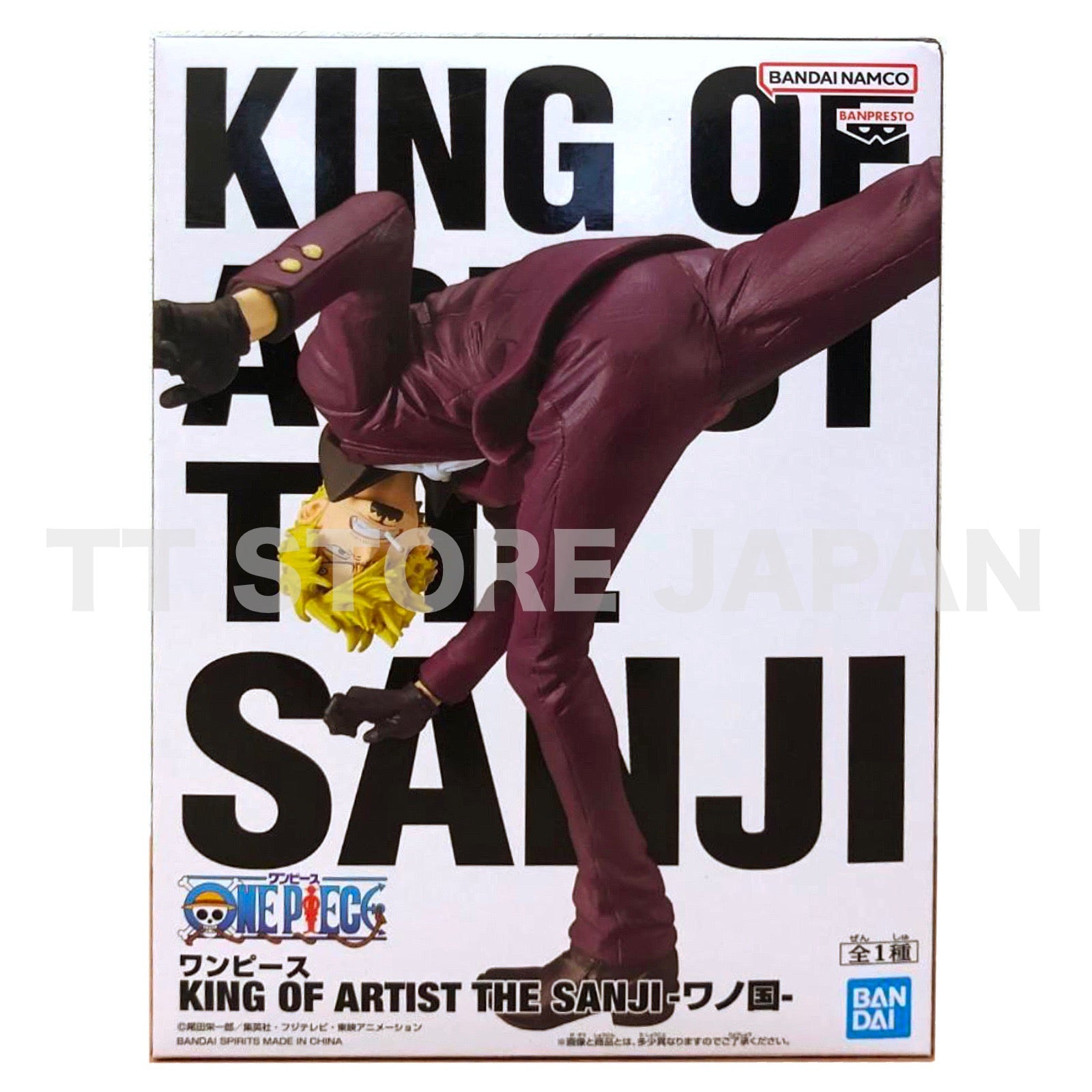 ONE PIECE Figure The Sanji King of Artist Wanokuni BANPRESTO