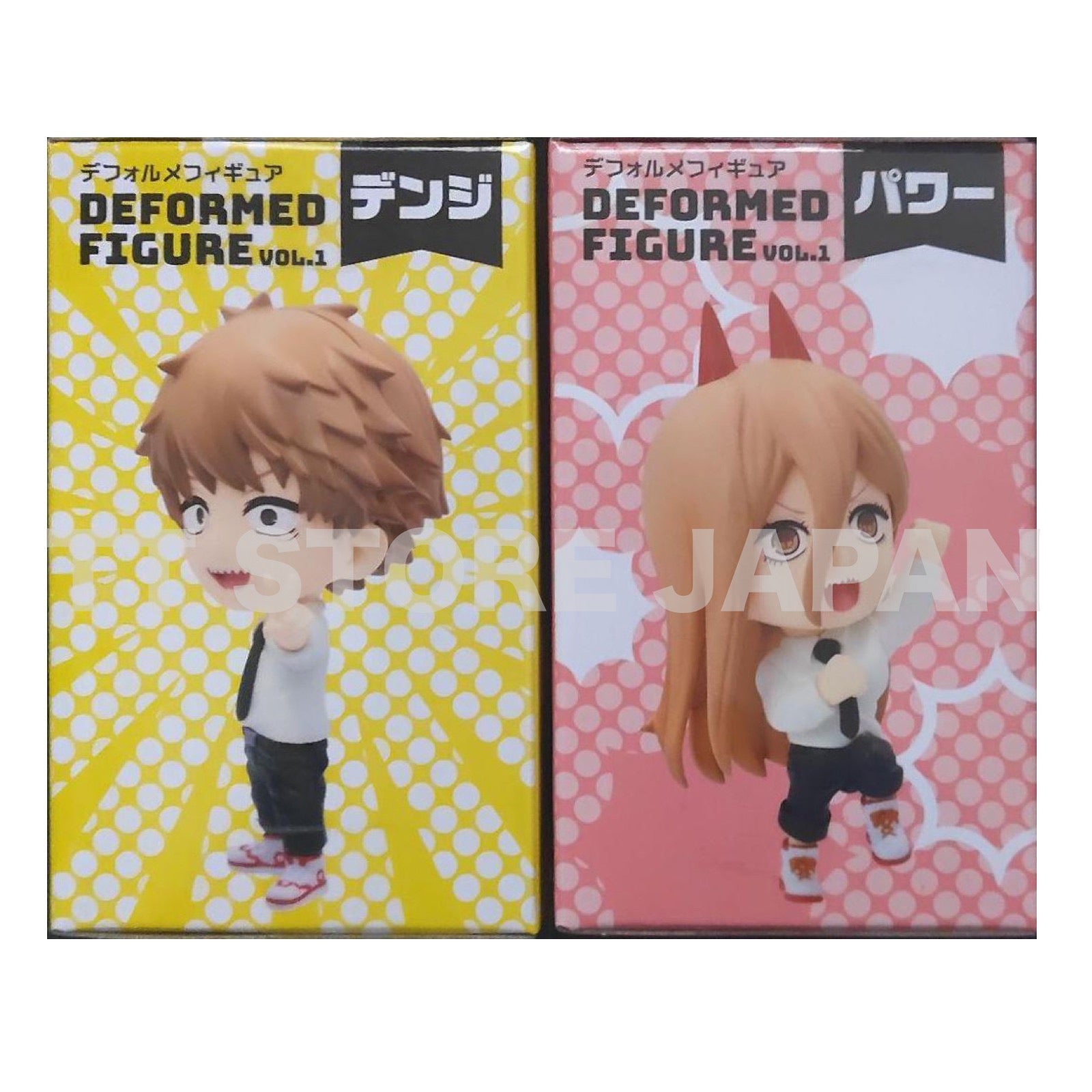 Chainsaw Man Deformed Figure Denji Power Set TAITO New Deforme