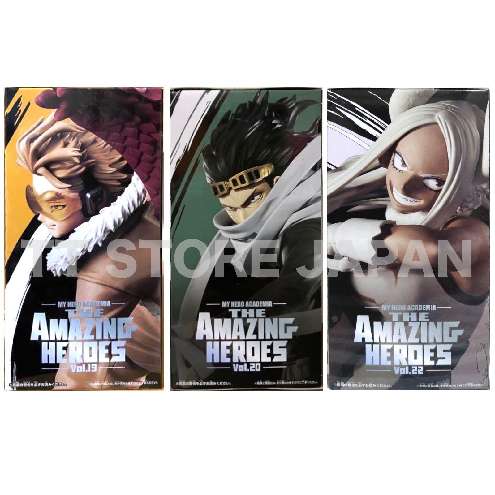 My Hero Academia Figure HAWKS Shota Aizawa MIRKO Set The Amazing Heroes 19 20 22