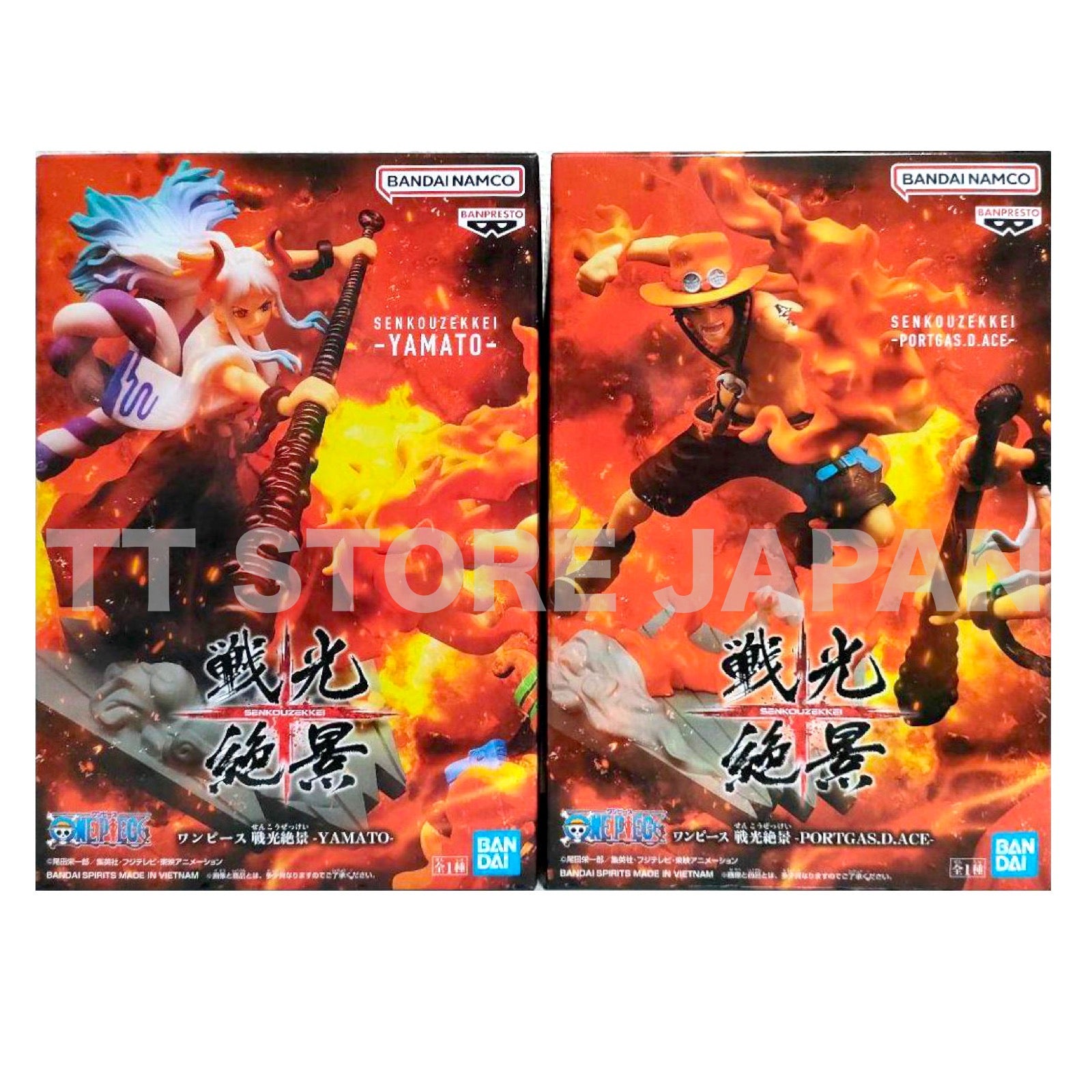 ONE PIECE Figure YAMATO PORTGAS.D.ACE Set SENKOUZEKKEI BANPRESTO