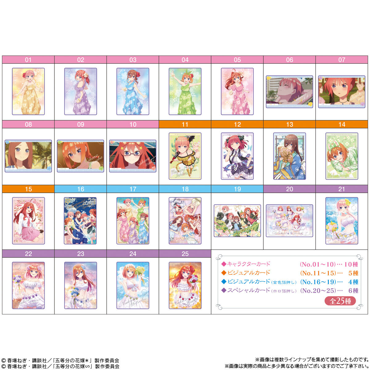 The Quintessential Quintuplets ＊ Wafer Card 20 Packs Set Box BANDAI Shokugan