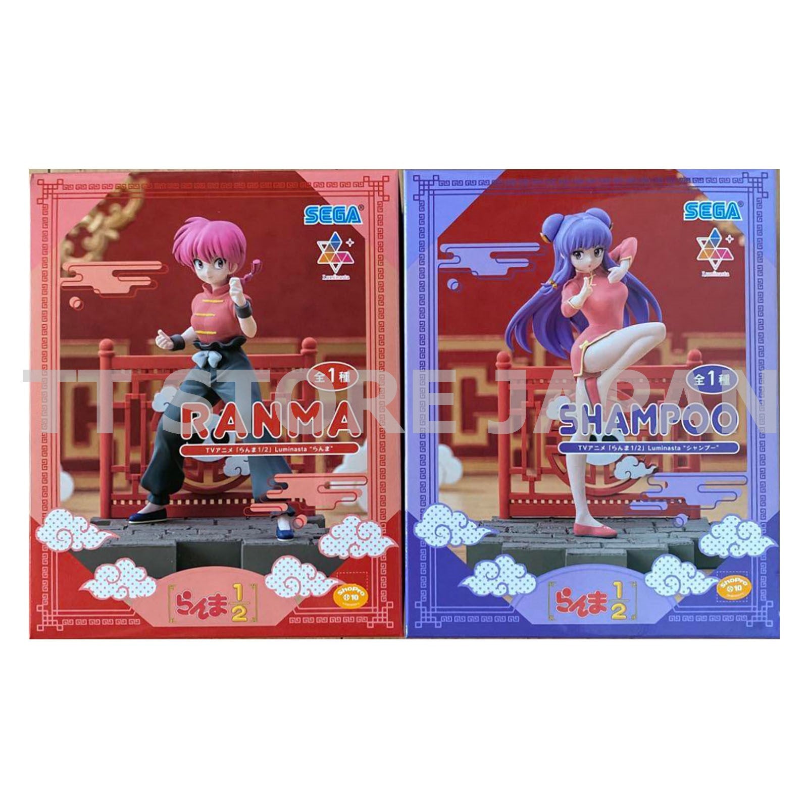 Ranma 1/2 Figure Ranma Shampoo Set Luminasta SEGA New