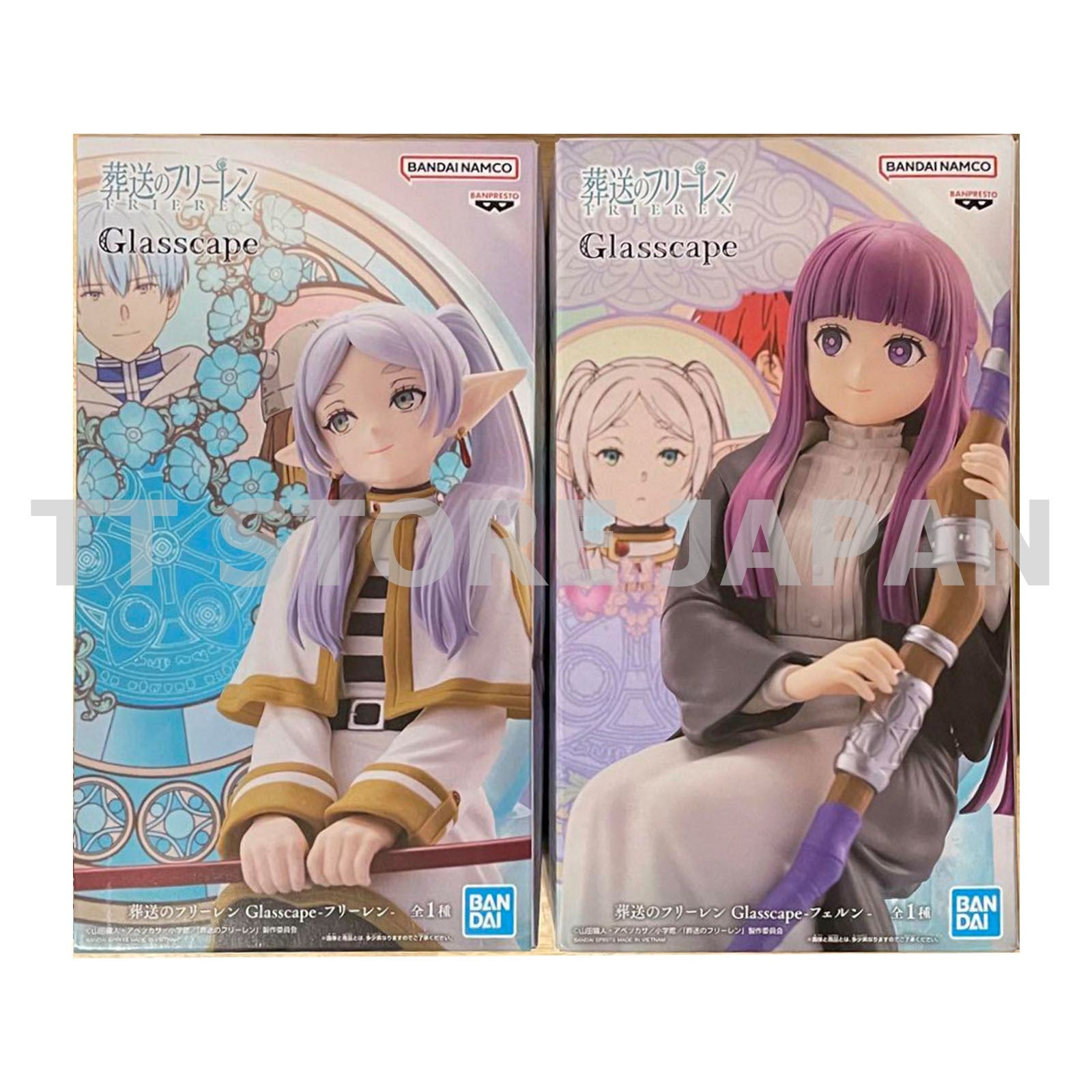 Frieren Beyond Journey's End Figure Frieren Fern Set Glasscape New Japan