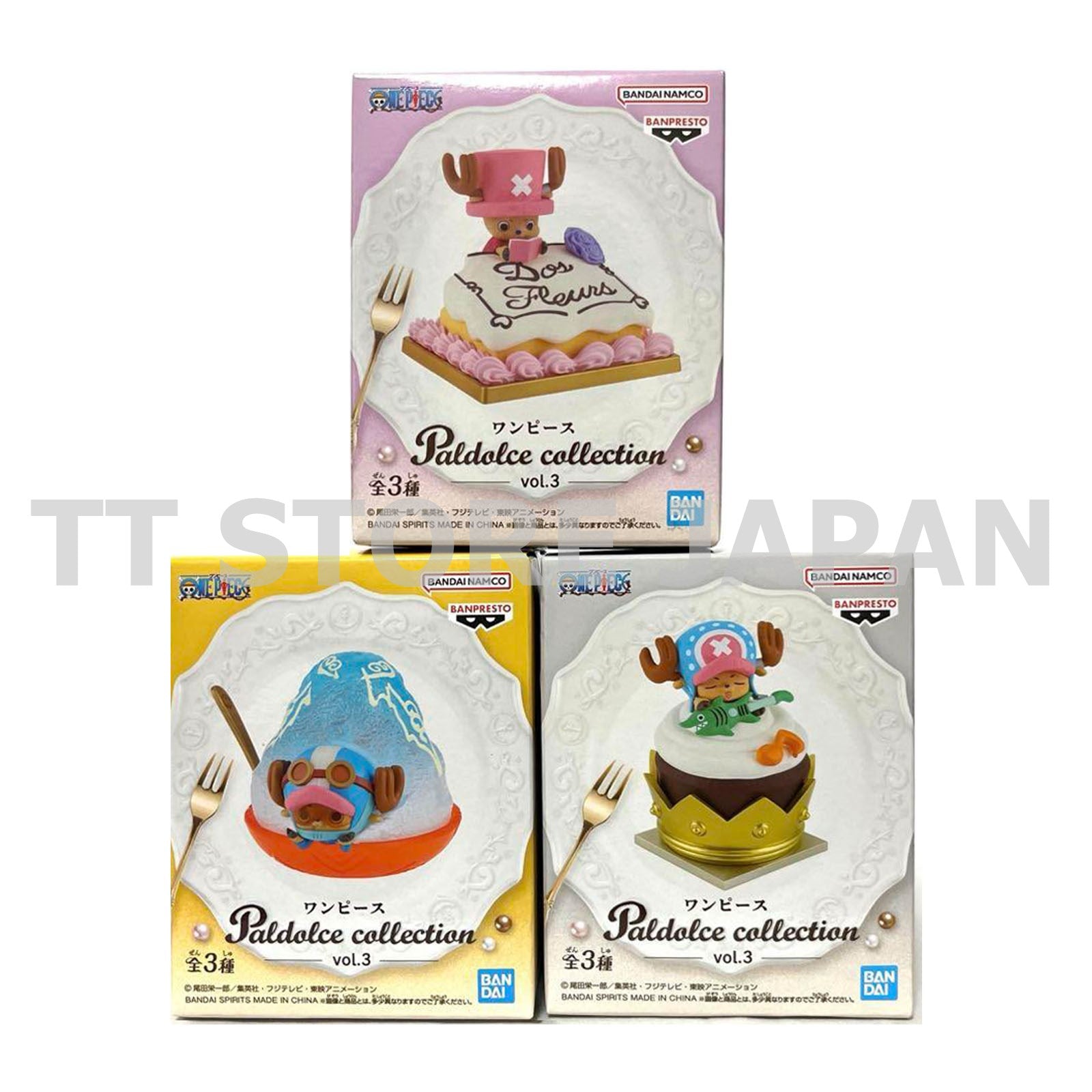 One Piece Tony Tony Chopper Figure Paldolce collection vol.3 Set New Japan