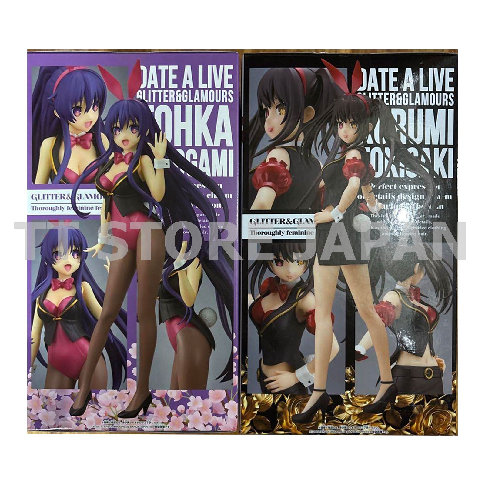 DATE A LIVE Figure Tohka Yatogami Kurumi Tokisaki Set Glitter & Glamours New