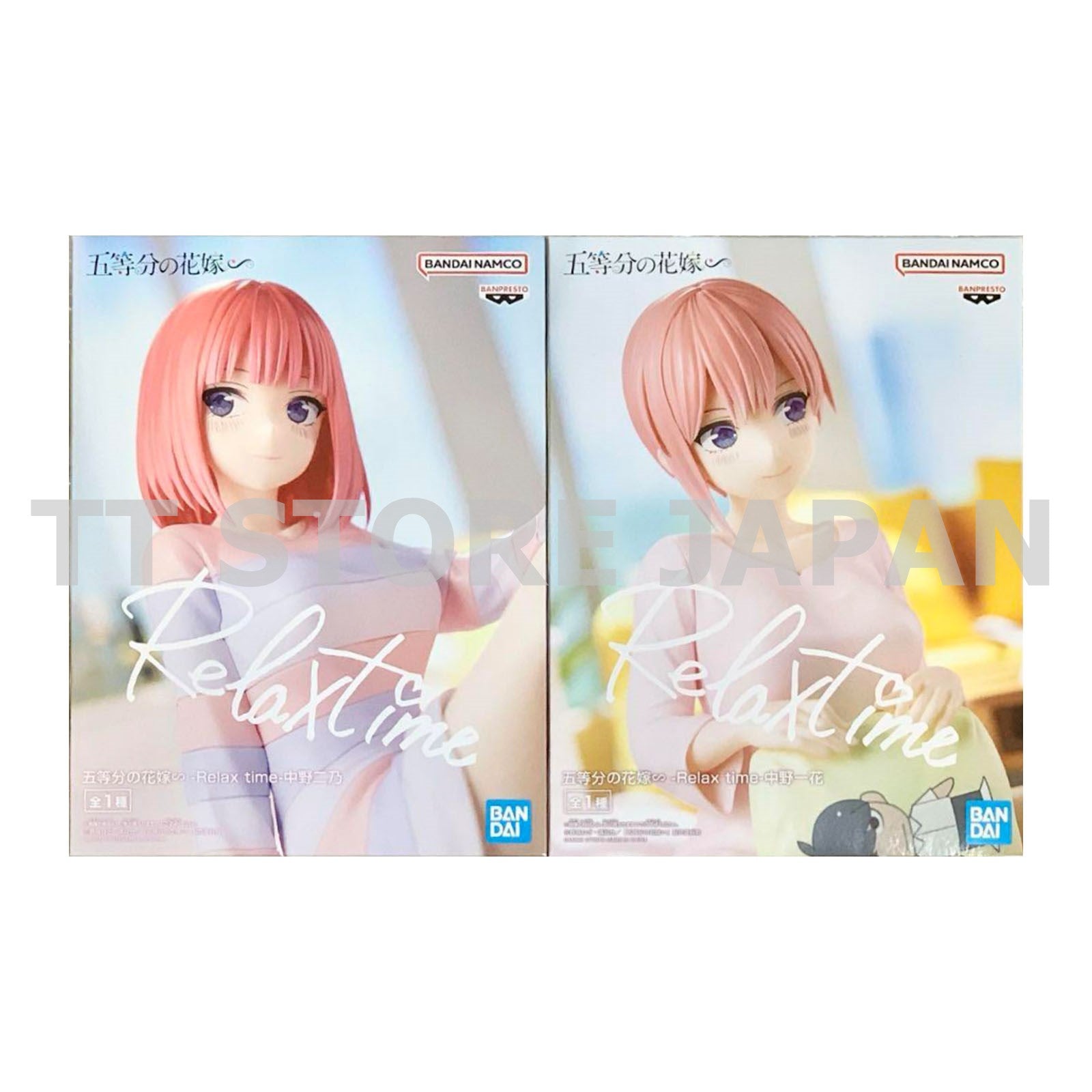 The Quintessential Quintuplets ∽ Figure Ichika Nakano Nino Set Relax time