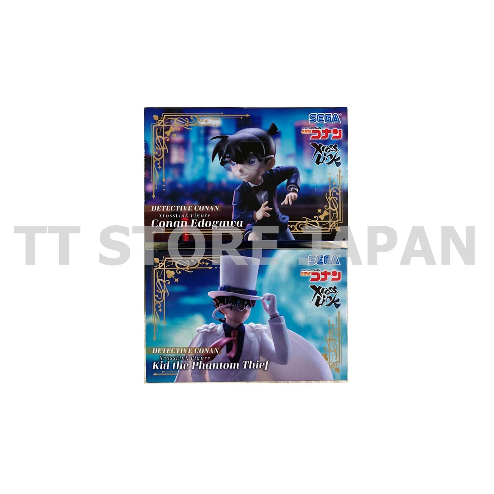 Detective Conan Figure Conan Edogawa Kid the Phantom Thief Set Xross Link New