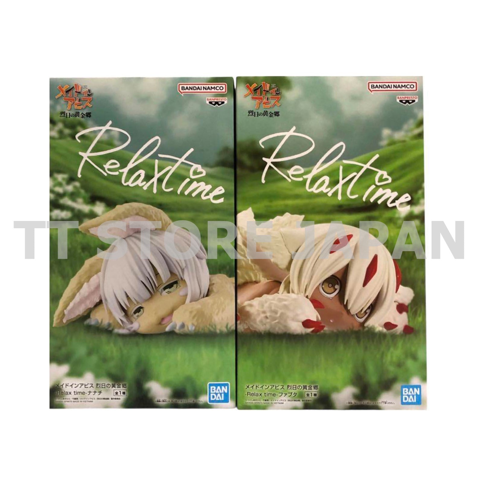 Made in Abyss Figure Nanachi Faputa Set Relax time BANPRESTO New Japan