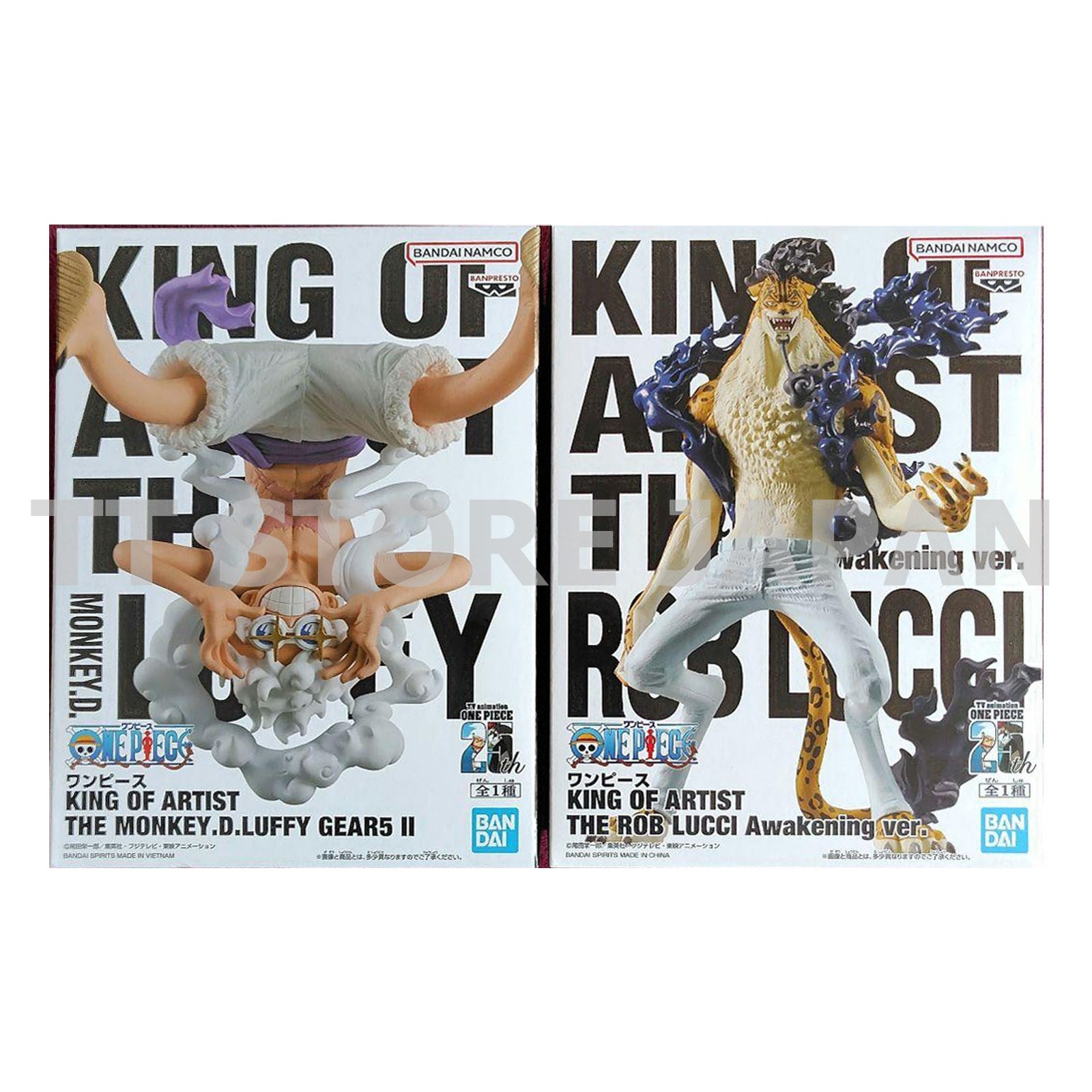 One Piece Figure Monkey.D.Luffy Gear5 Ⅱ Rob Lucci Awaking ver Set King of artist