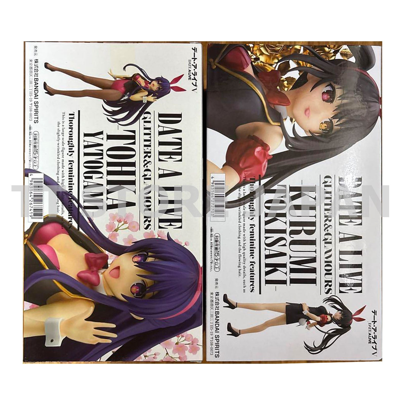 DATE A LIVE Figure Tohka Yatogami Kurumi Tokisaki Set Glitter & Glamours New