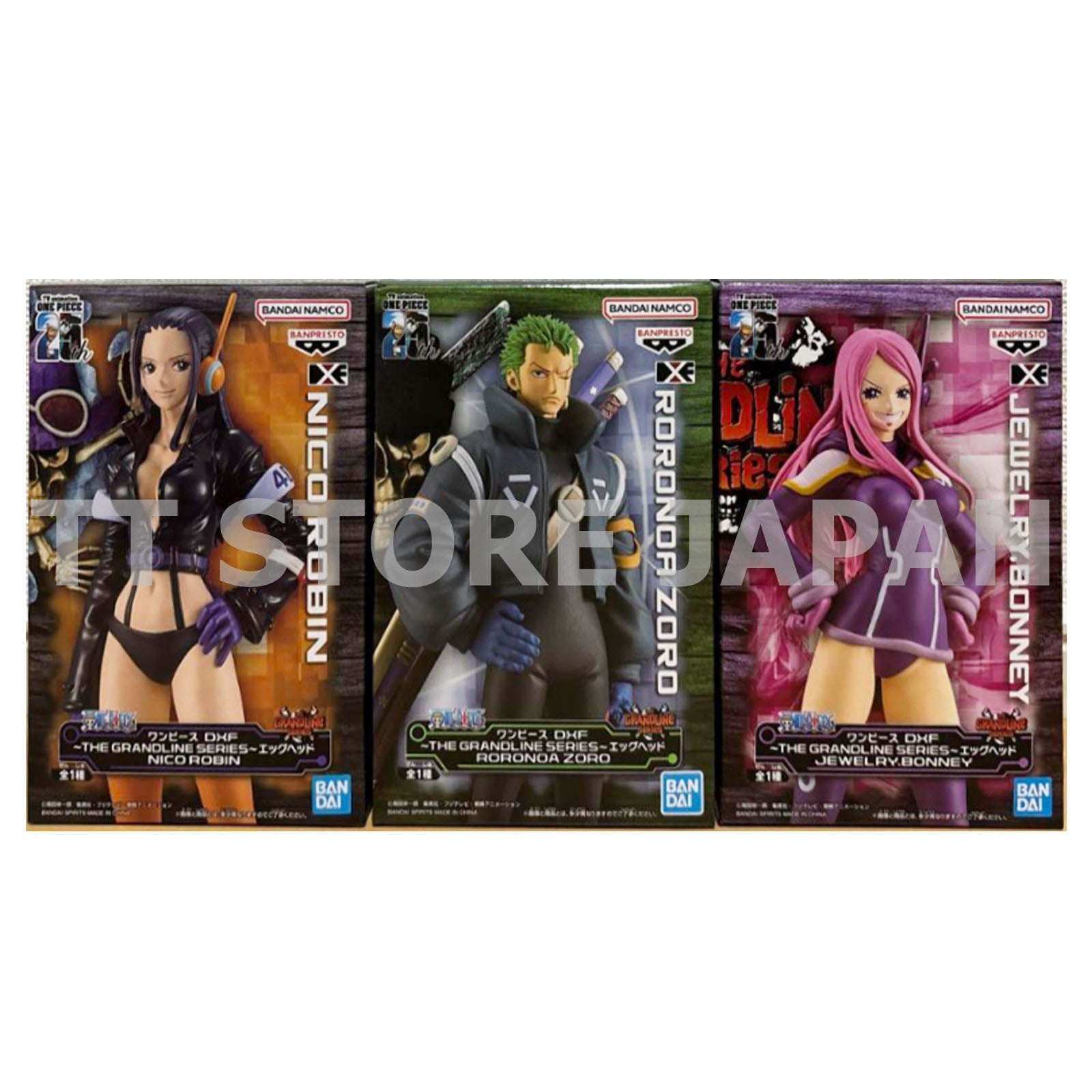 One Piece Figure Egg Head Zoro Jewelry. Bonney Nico Robin Set Dxf Grandline