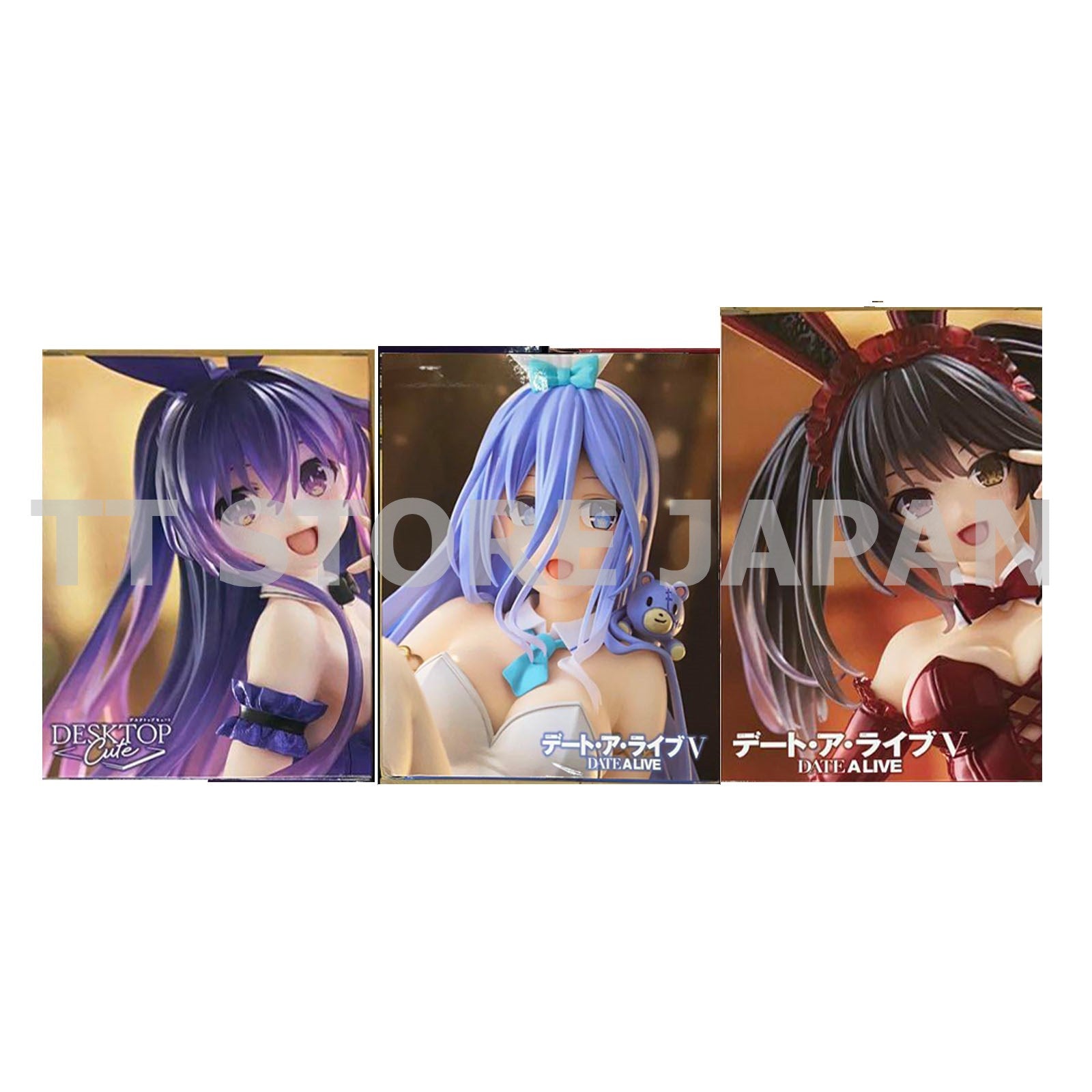 DATE A LIVE Figure Kurumi Tokisaki Tohka Yatogami Mio Sukou Set Desktop Cute