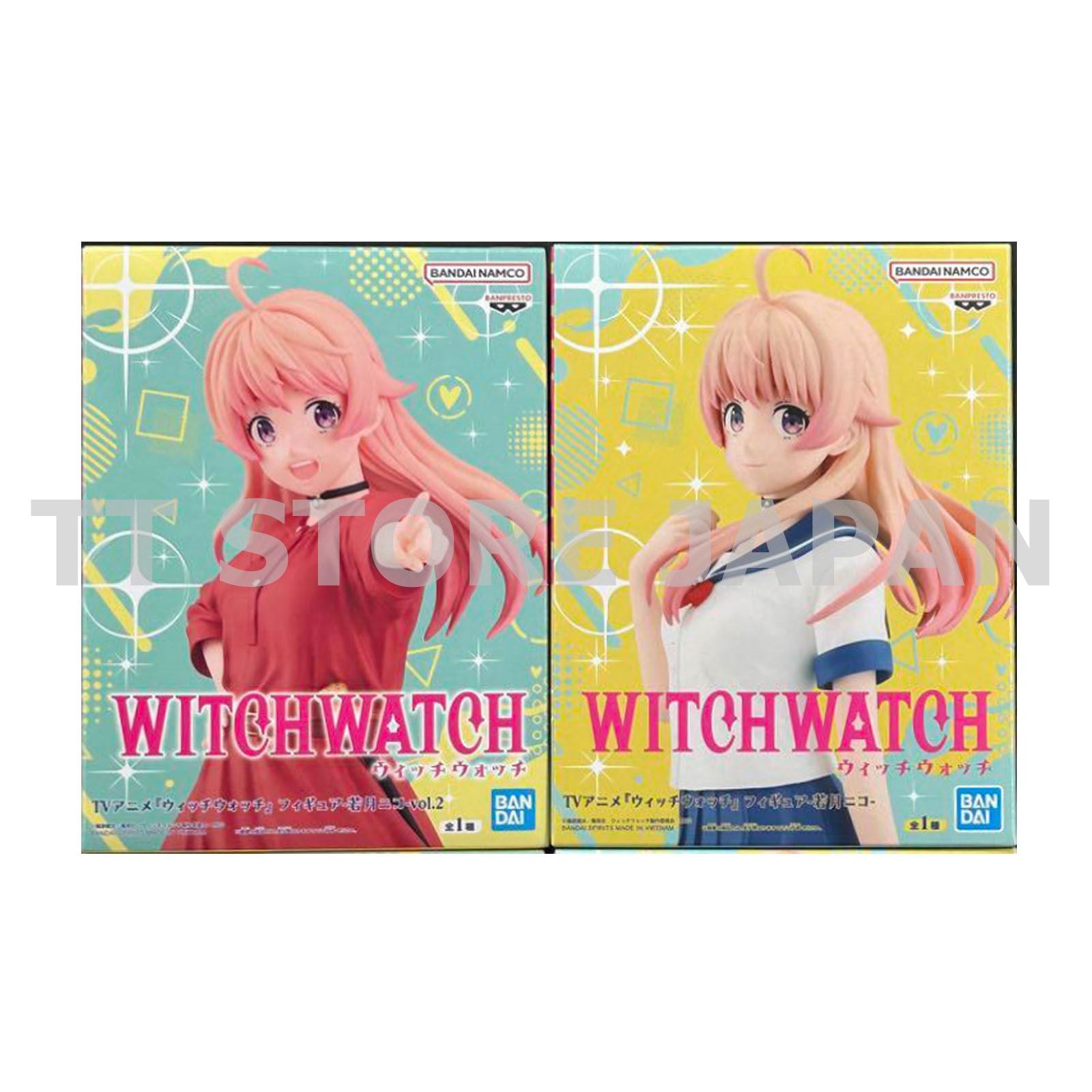 Witch Watch Nico Wakatsuki Figure vol.1 vol.2 Set Banpresto New Japan Anime