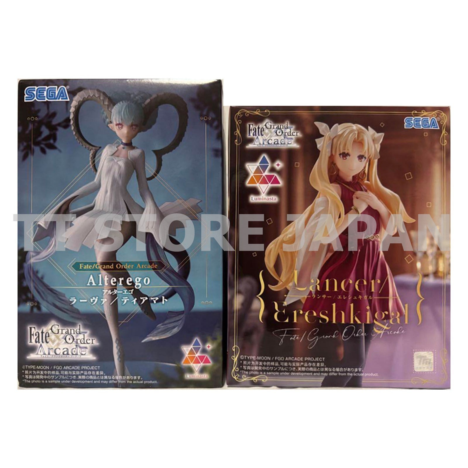 Fate/Grand Order Arcade Figure Lancer Ereshkigal Alter Ego Larva/Tiamat Set