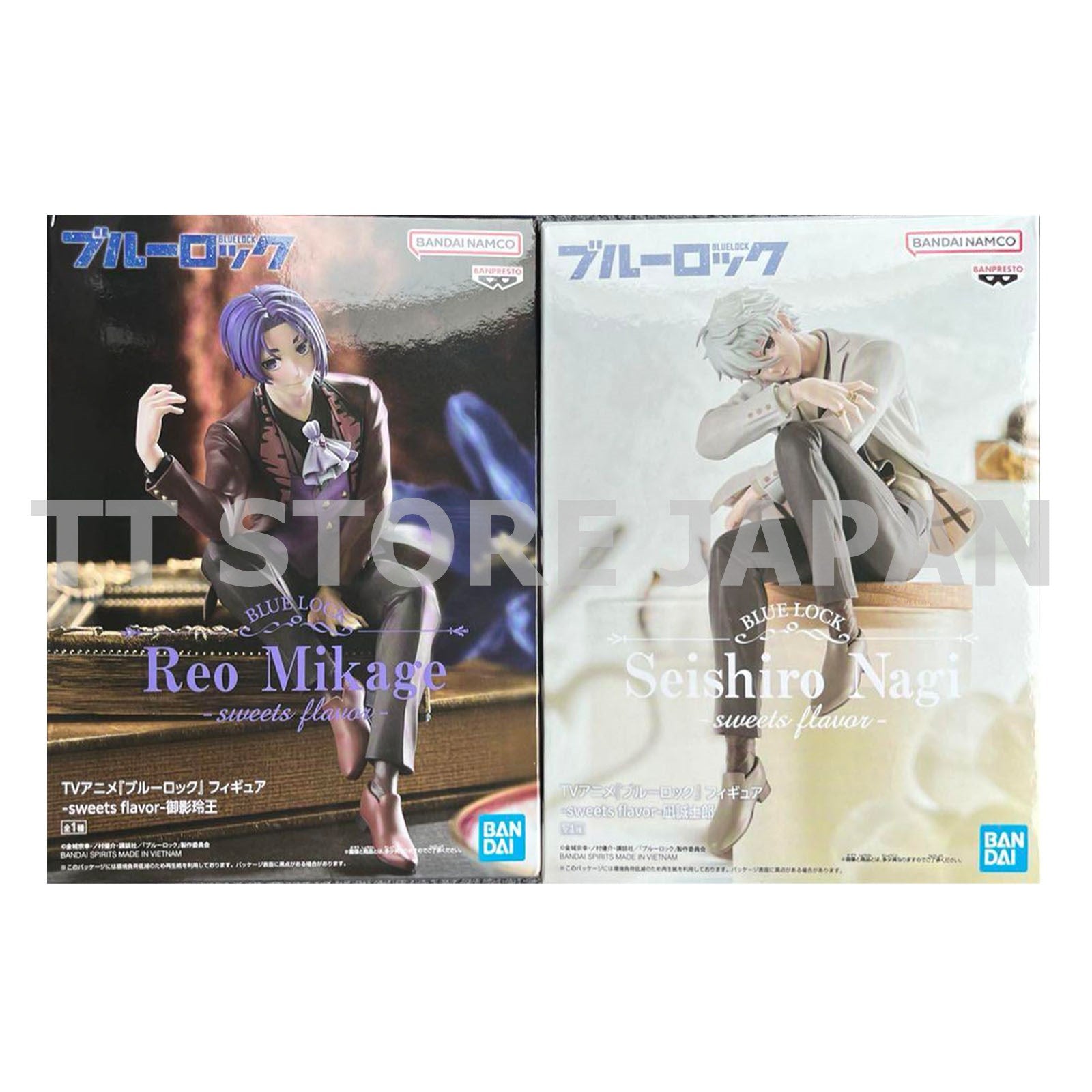 BLUE LOCK Figure Seishiro Nagi Reo Mikage Set sweets flavor New Japan