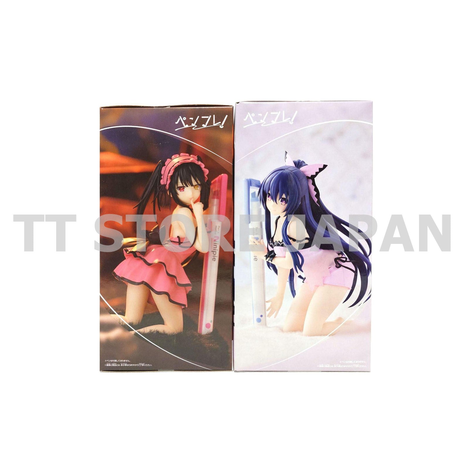 Date A Live Figure Kurumi Tokisaki Tohka Yatogami Set Penfre! Sweet Silk Wear