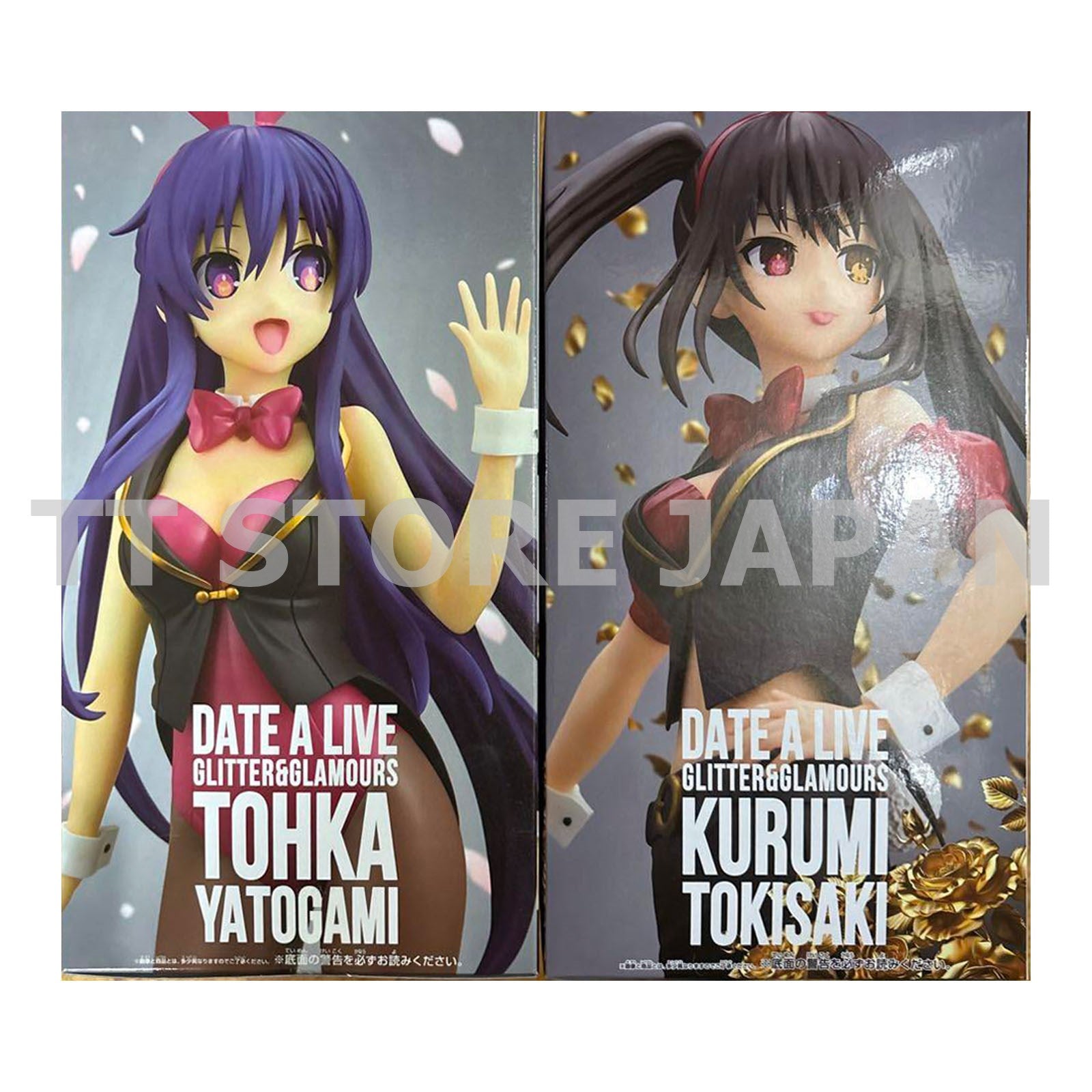 DATE A LIVE Figure Tohka Yatogami Kurumi Tokisaki Set Glitter & Glamours New