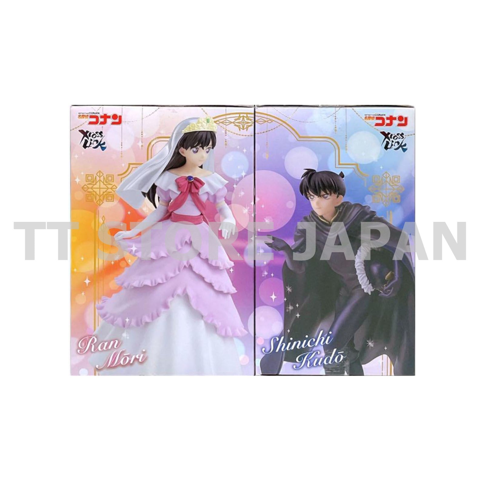 Detective Conan Figure Shinichi Kudo Ran Mouri Set Xross Link