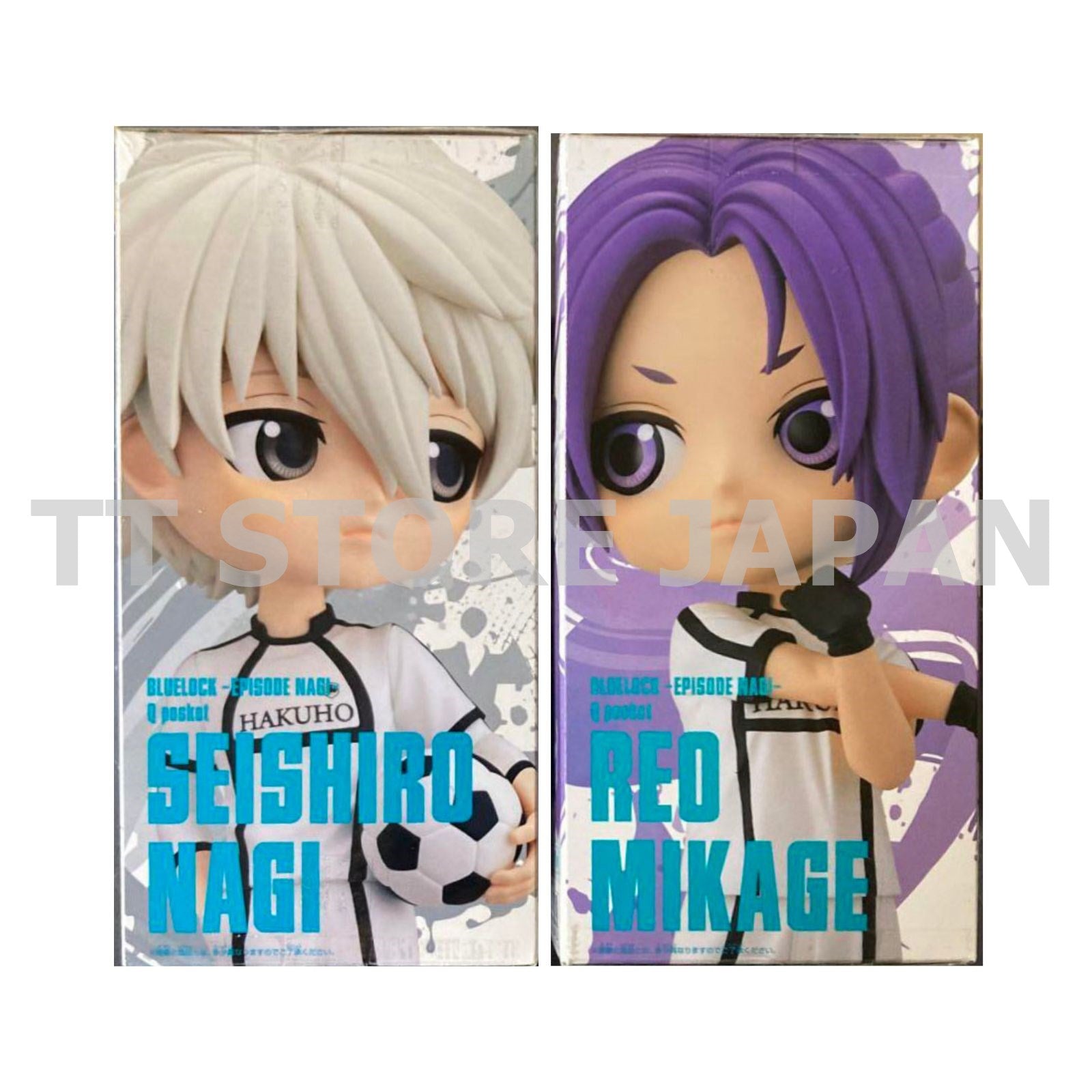 Q posket Blue Lock Figure Seishiro Nagi Reo Mikage Set Qposket Episode Nagi