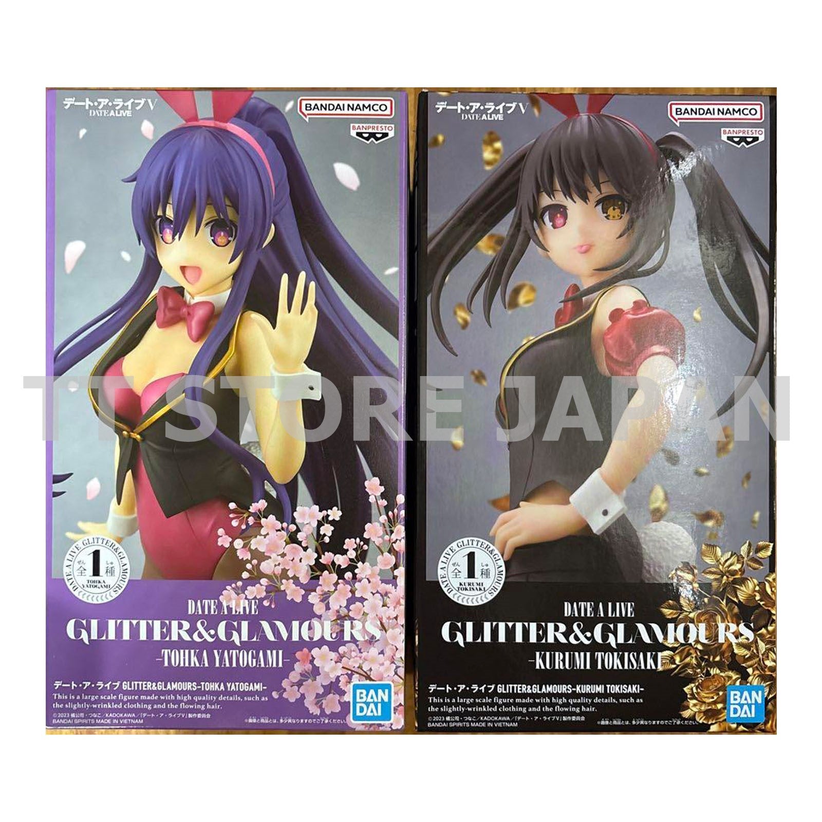 DATE A LIVE Figure Tohka Yatogami Kurumi Tokisaki Set Glitter & Glamours New