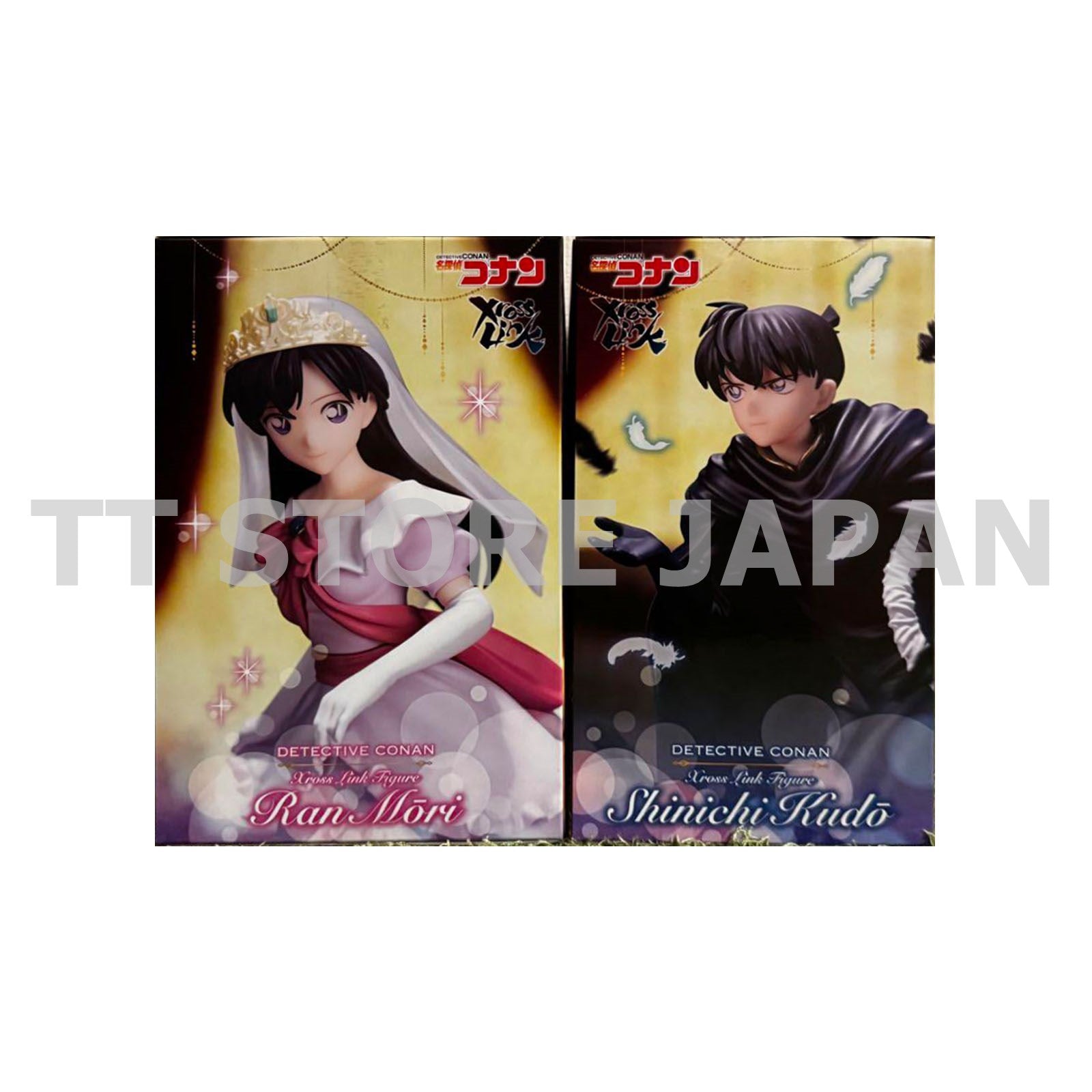 Detective Conan Figure Shinichi Kudo Ran Mouri Set Xross Link