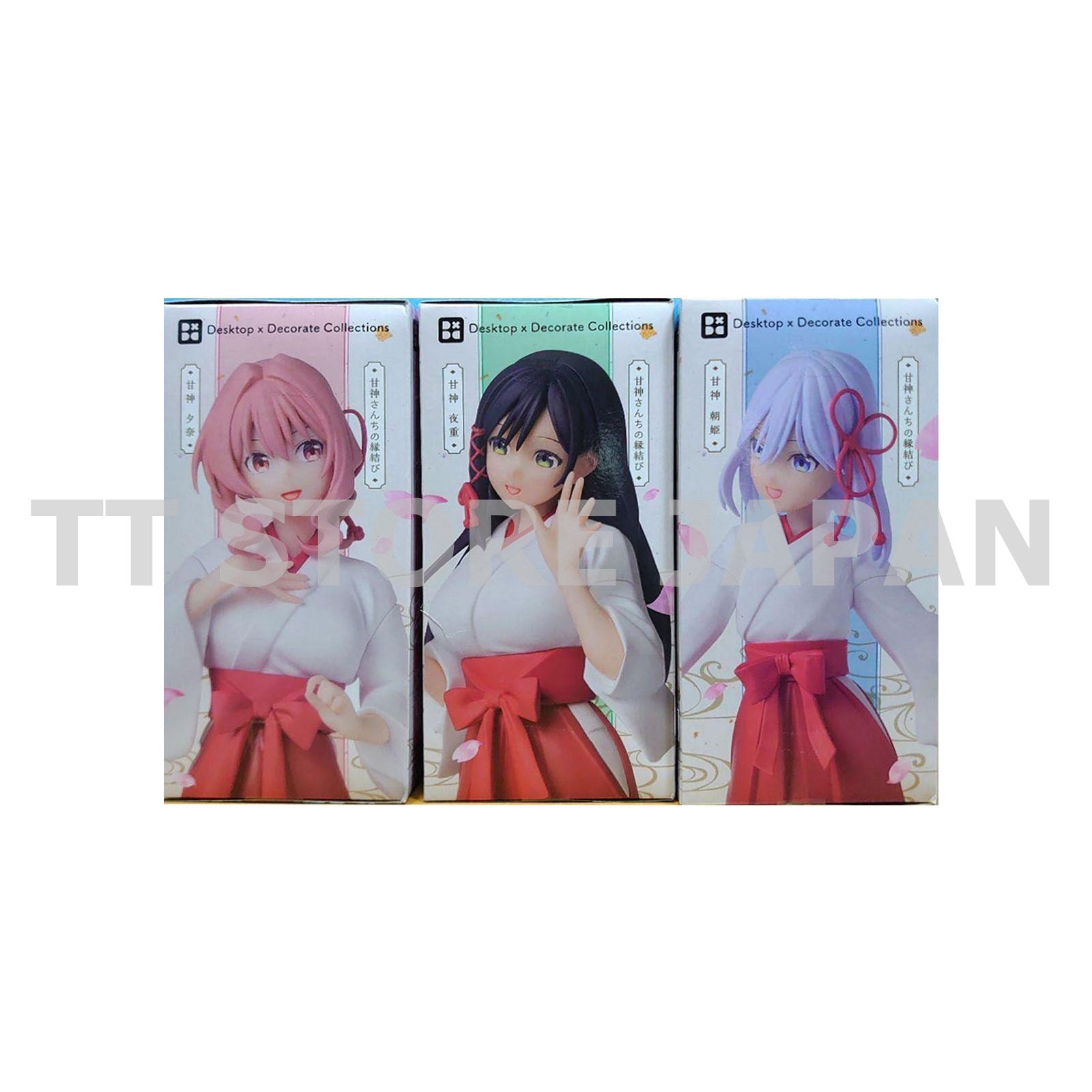 Tying the Knot with an Amagami Sister Figure Yae Yuna Asahi Set Desktop Decorate