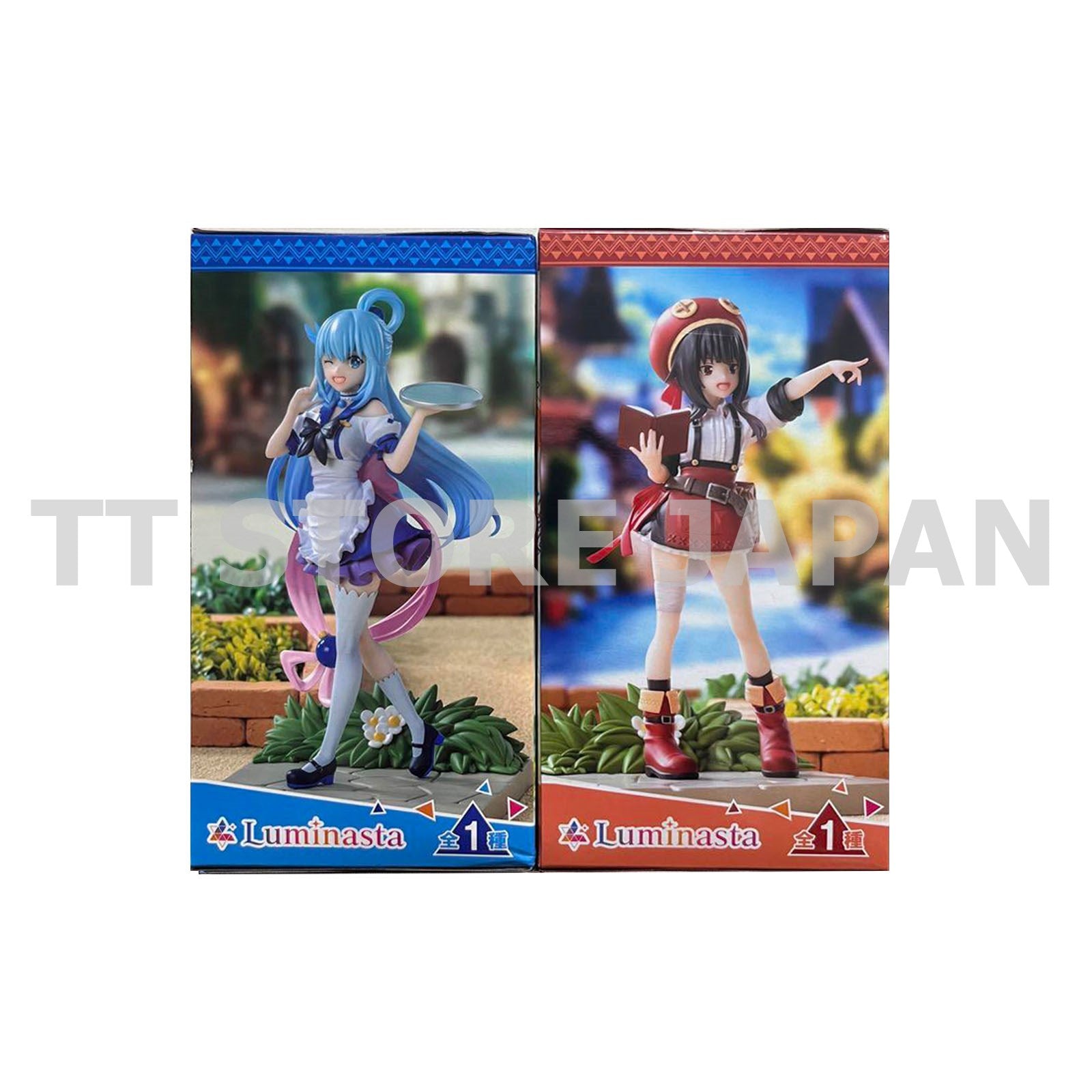 Konosuba God's Blessing on This Wonderful World 3 Figure Megumin Aqua Luminasta