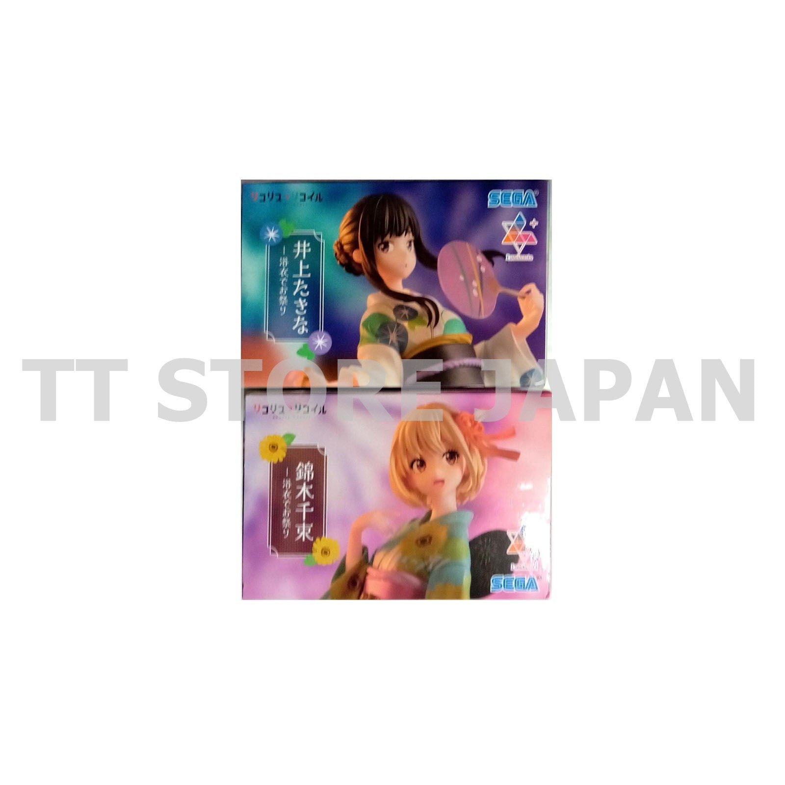 Lycoris Recoil Figure Chisato Nishikigi Takina Inoue Set Luminasta Yukata Color