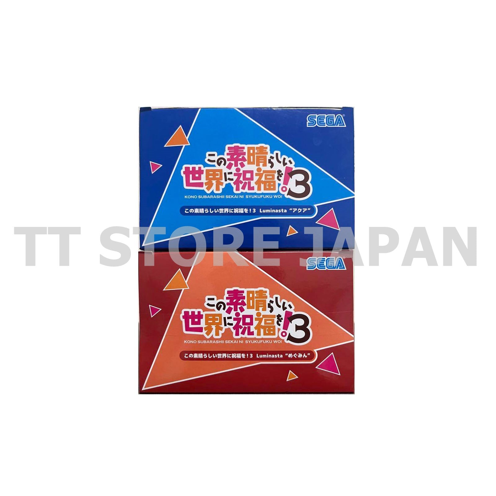 Konosuba God's Blessing on This Wonderful World 3 Figure Megumin Aqua Luminasta