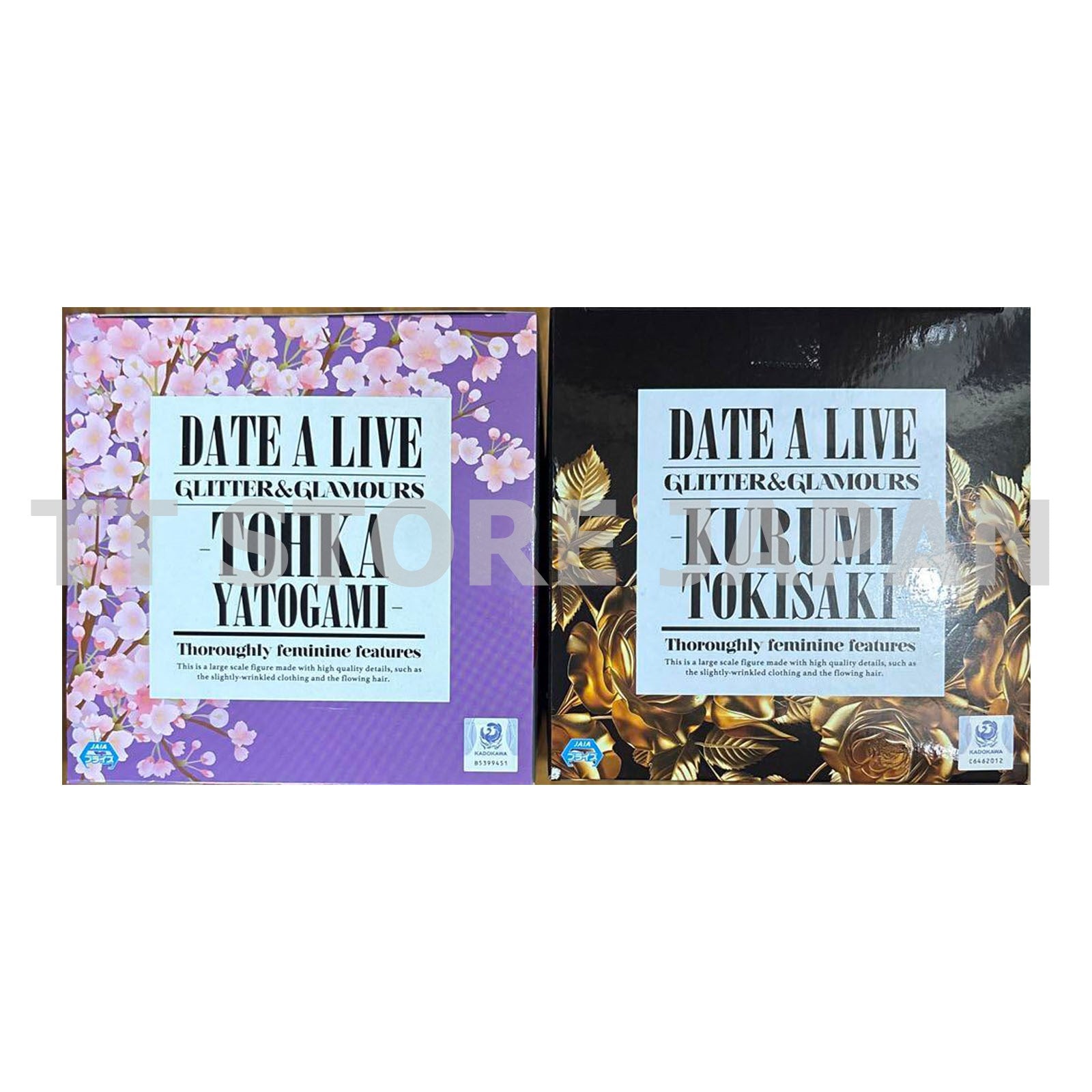 DATE A LIVE Figure Tohka Yatogami Kurumi Tokisaki Set Glitter & Glamours New