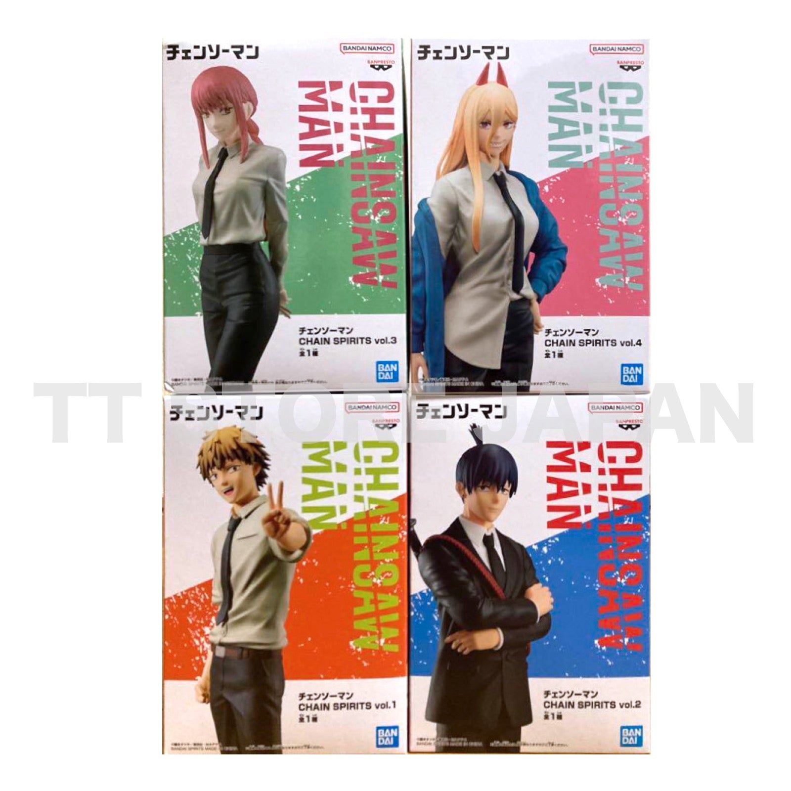 Chainsaw Man Figure Denji Hayakawa Aki Makima Power Set Chain Spirits Banpresto