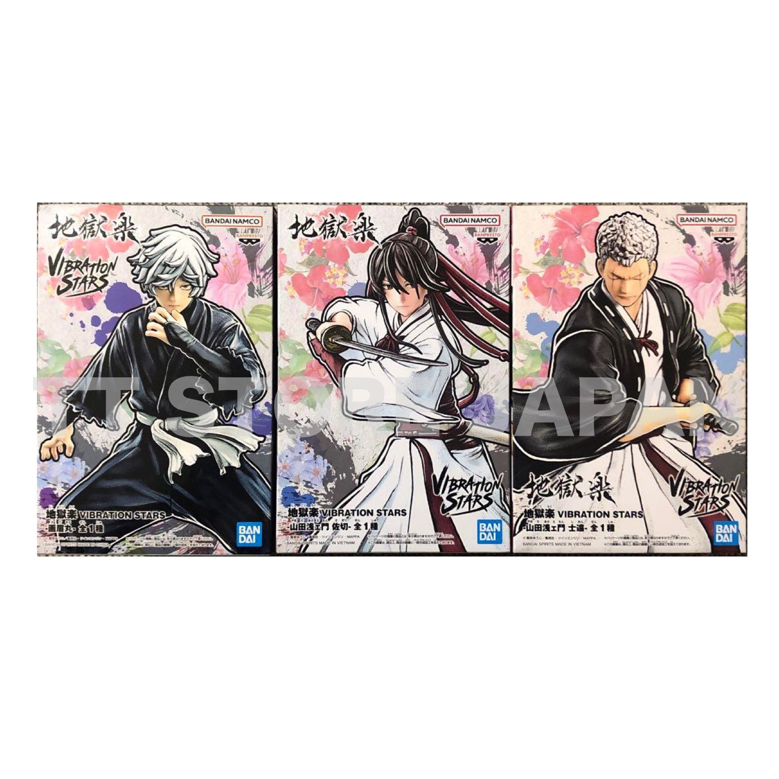 Hell's Paradise Jigokuraku Figure Gabimaru Sagiri Shion Set VIBRATIONS STARS